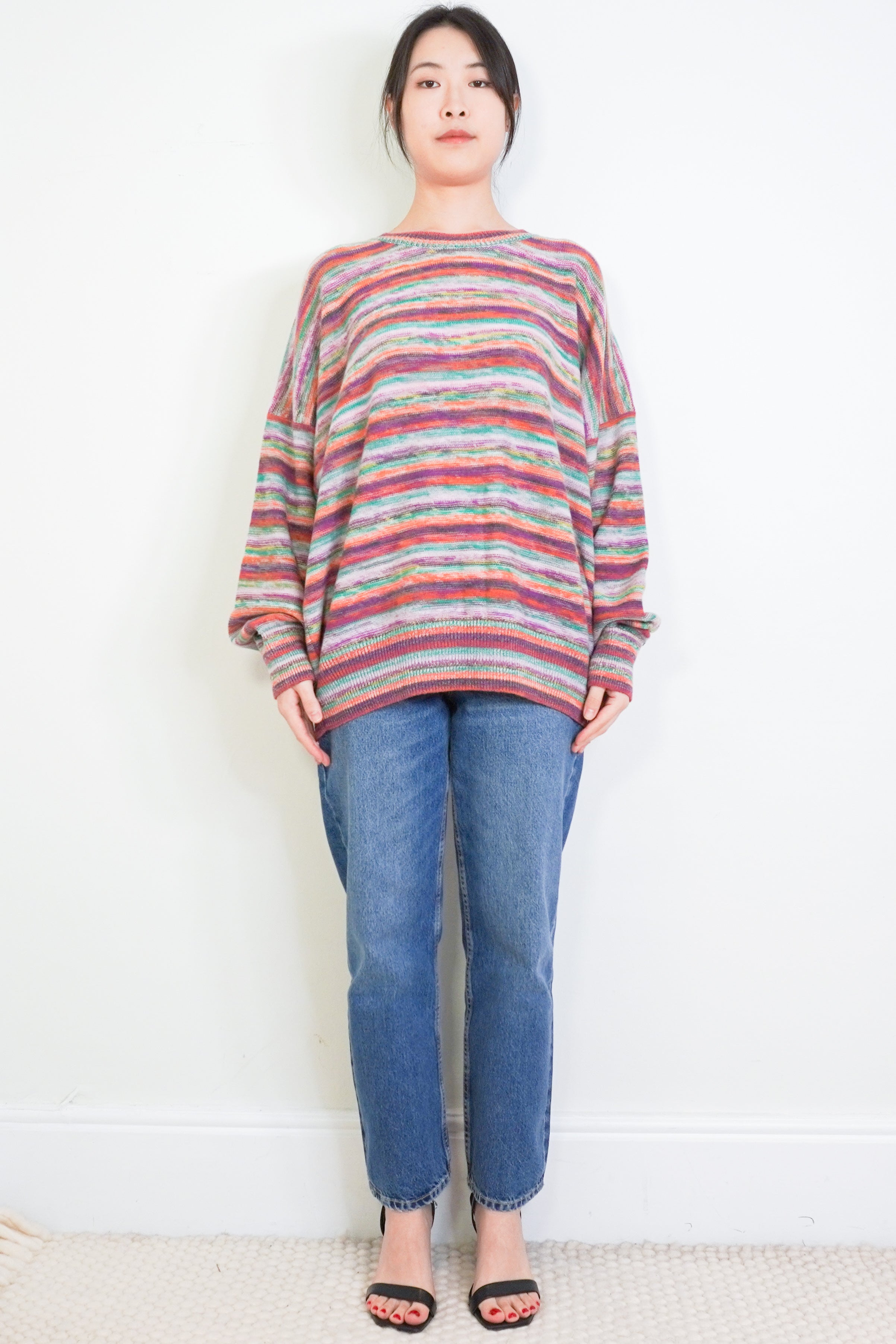 Chloe-Multicolour-Striped-Jumper-front-picture-Chelsea-London