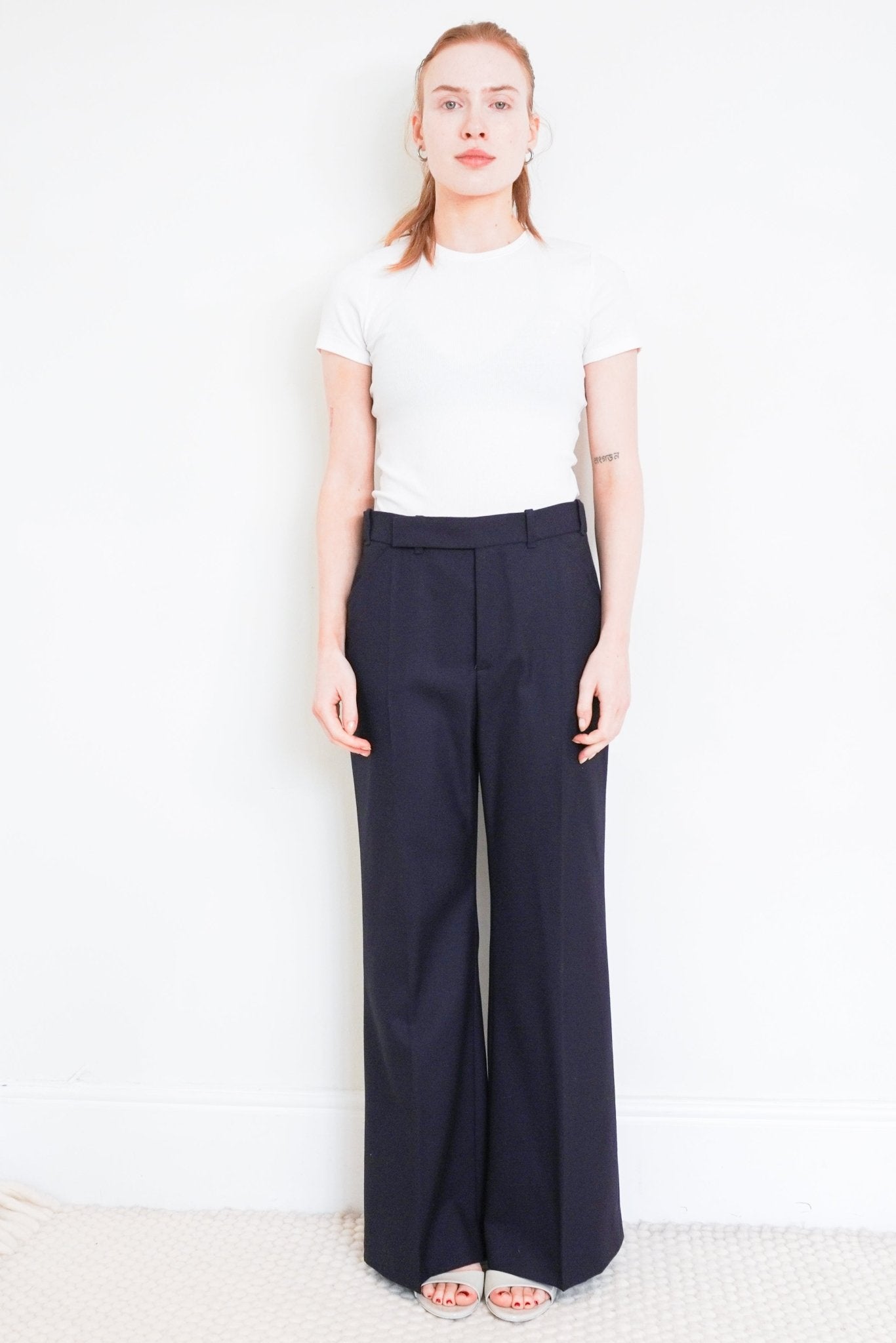 NEW Chloe Navy Tailored Trousers RRP £700 | FINAL SALE Authentic Preloved - Reloved Again