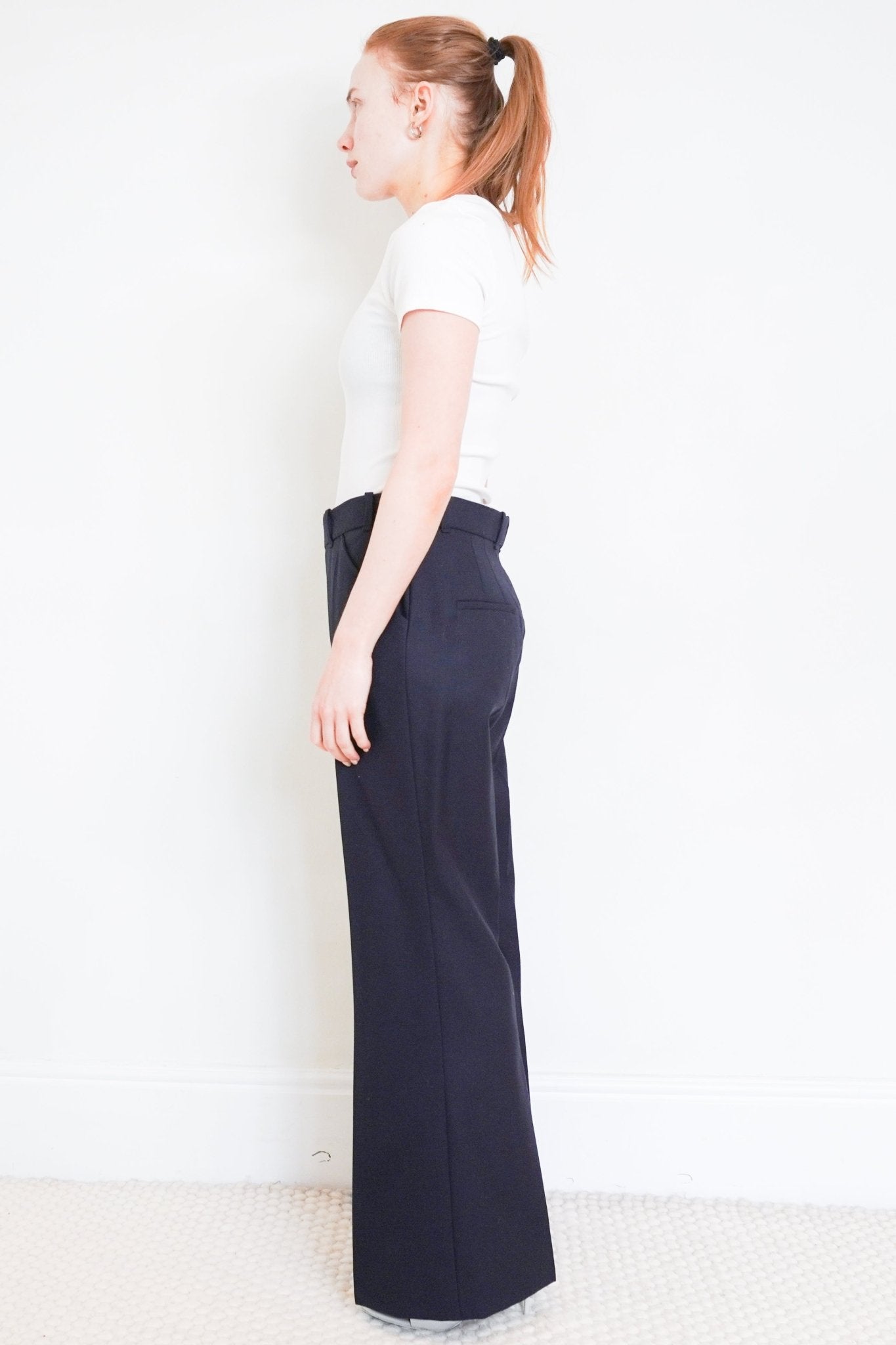NEW Chloe Navy Tailored Trousers RRP £700 | FINAL SALE Authentic Preloved - Reloved Again