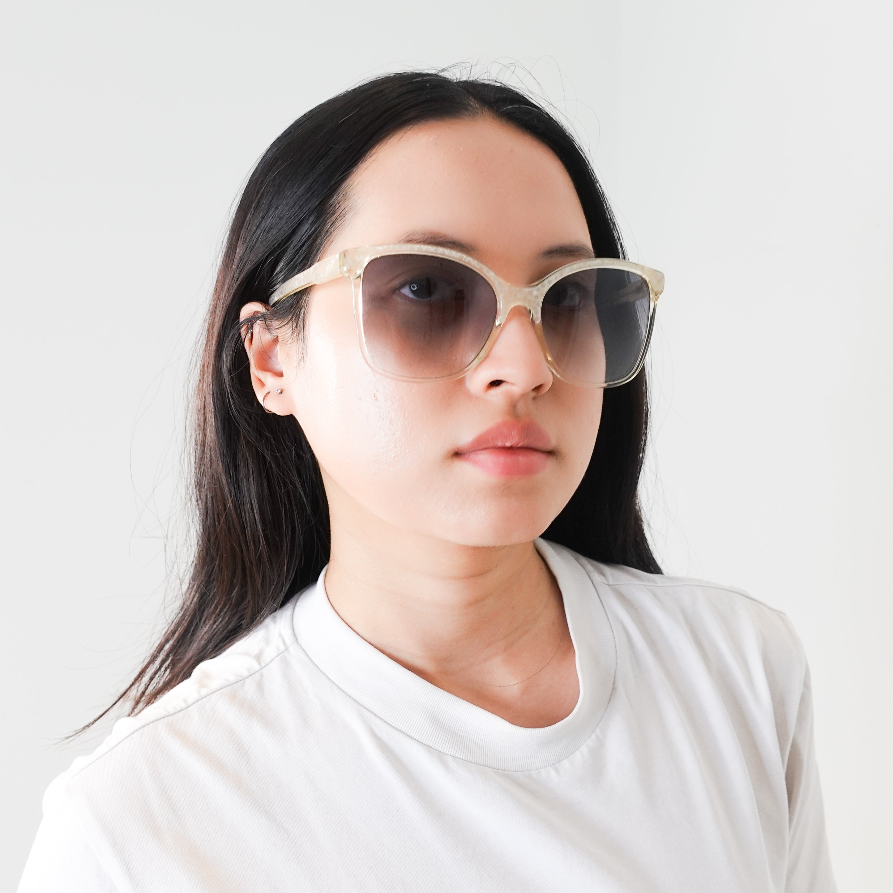 Chloe-White-Pearl-Champagne-Mosaic-Sunglasses-model-picture-Chelsea-London