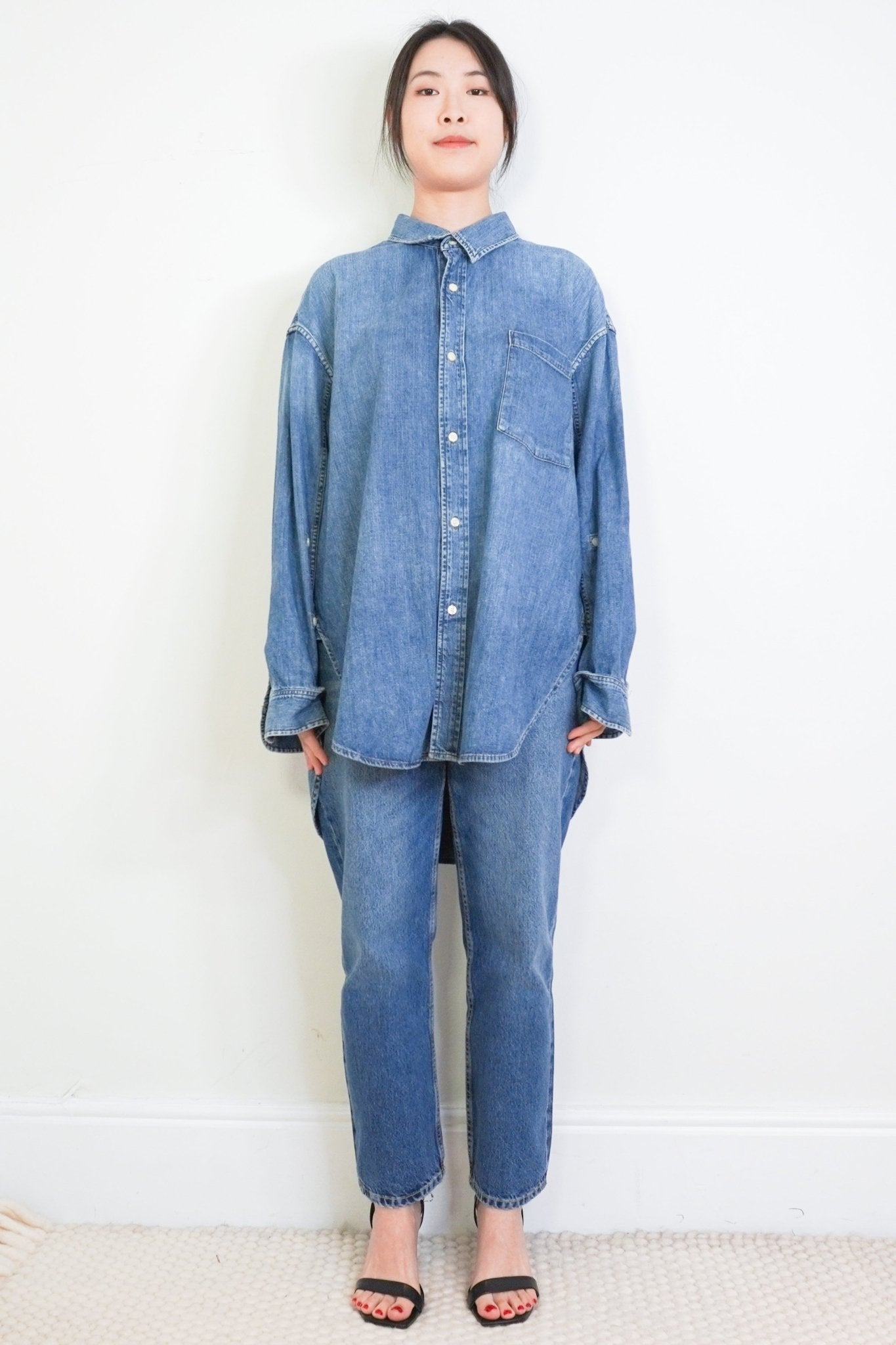 Citizens of Humanity Blue Denim Shirt RRP £240 | Authentic Preloved - Reloved Again