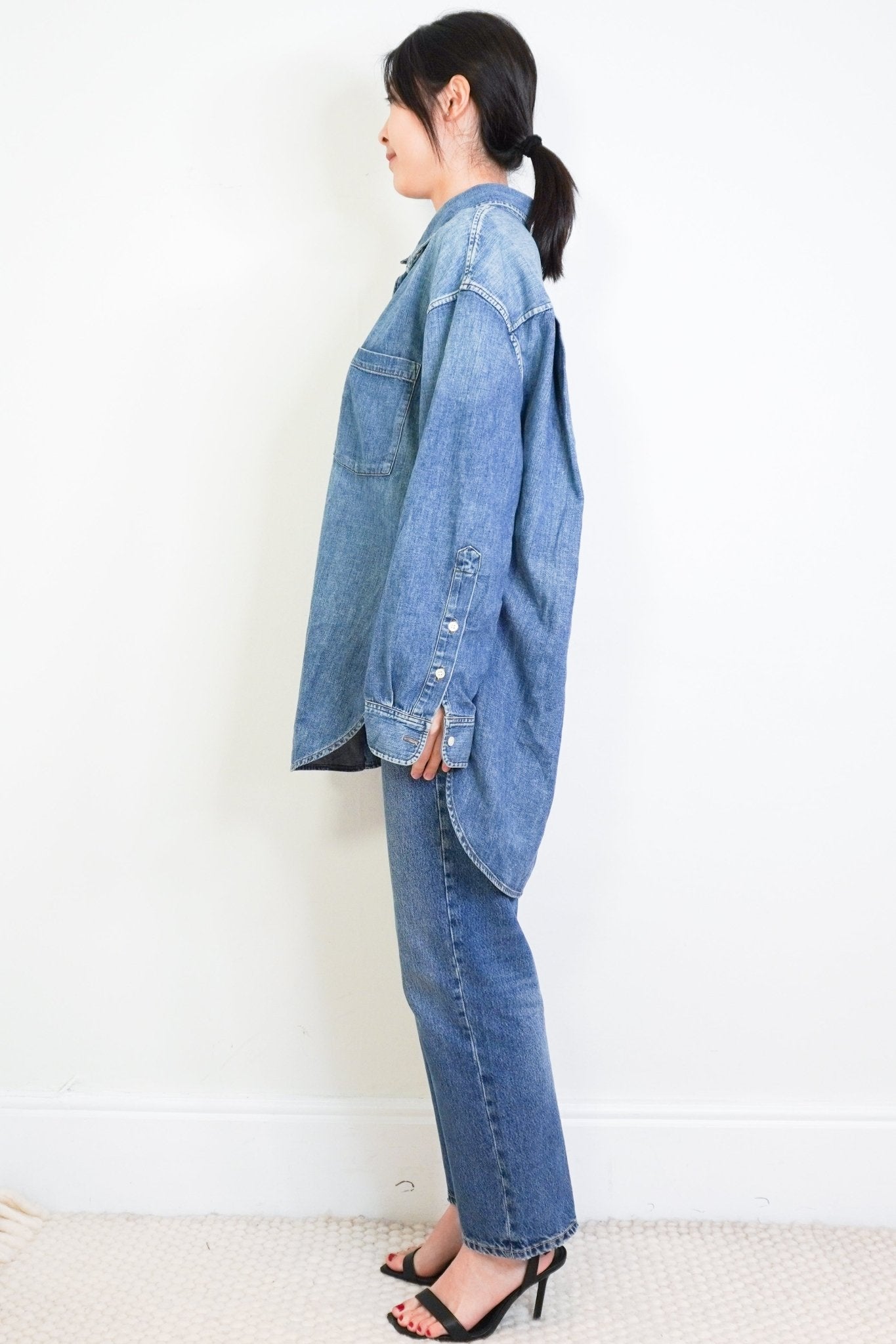 Citizens of Humanity Blue Denim Shirt RRP £240 | Authentic Preloved - Reloved Again