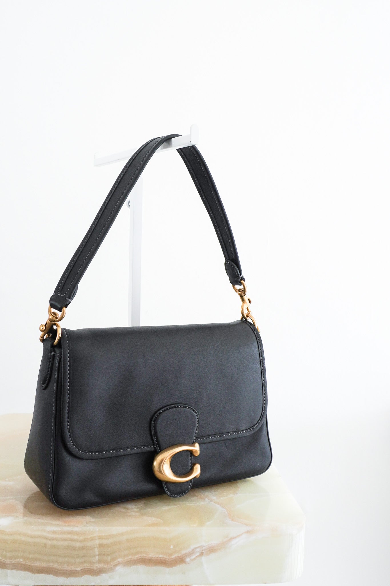 Coach Tabby 26 Soft Leather Crossbody in Black RRP £475 | Authentic Preloved - Reloved Again