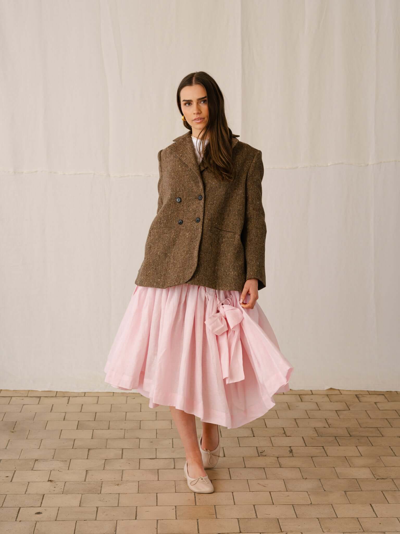 CURRENT SEASON Kindred of Ireland Brown Tweed Blazer Jacket (RRP £795) | Authentic Preloved