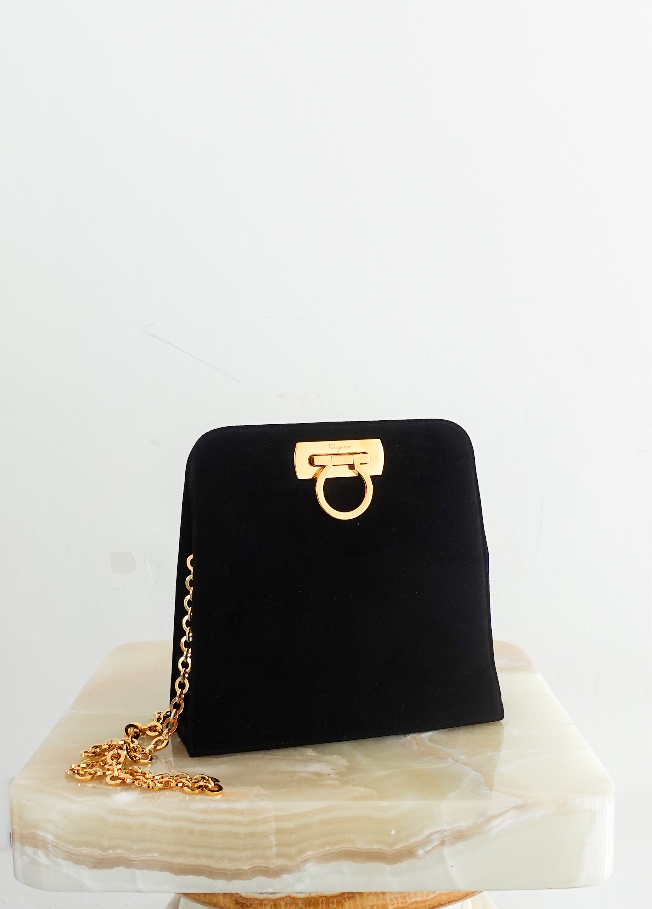 Black suede vara bag RRP £500