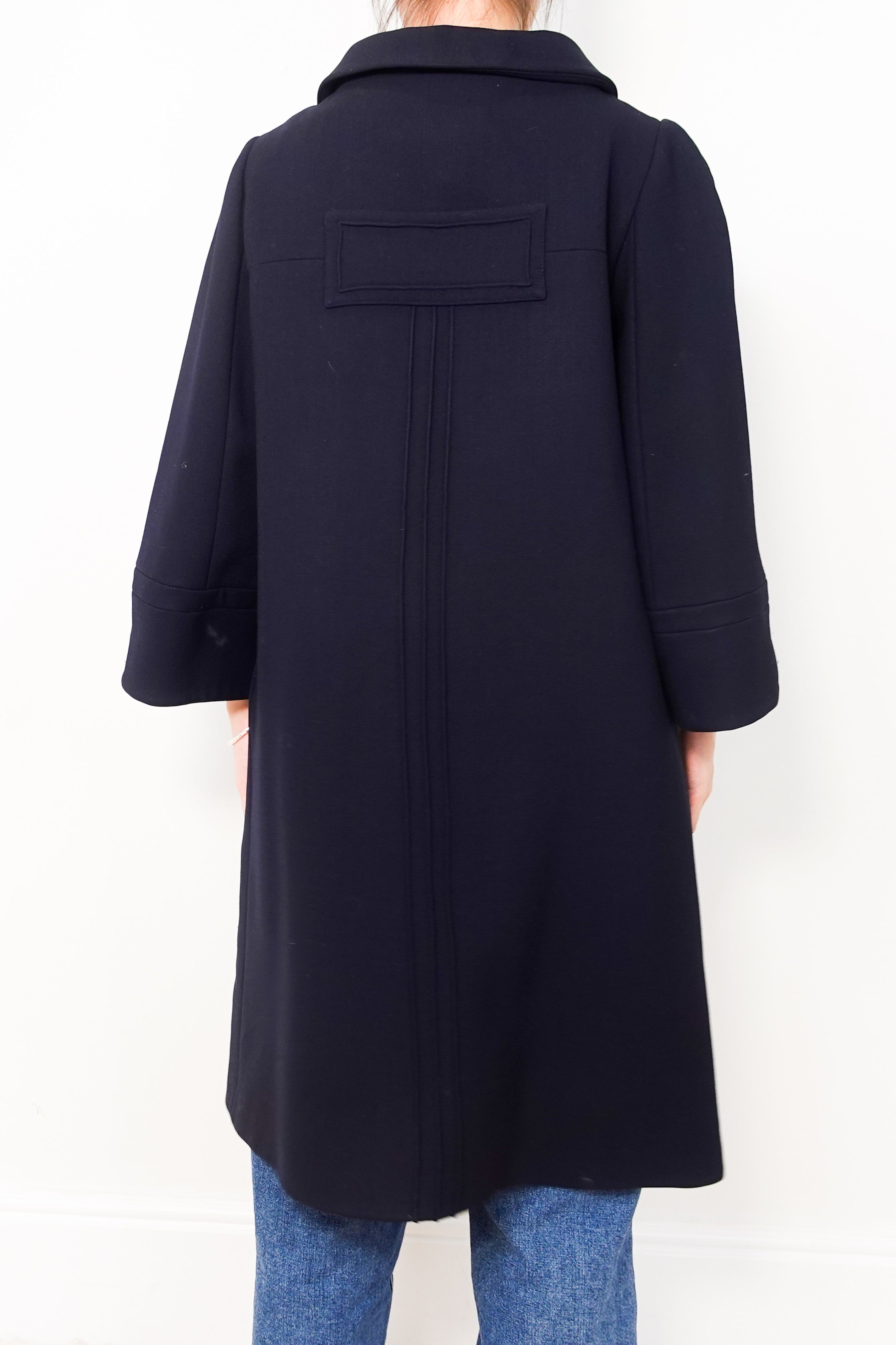 Navy wool coat RRP £325