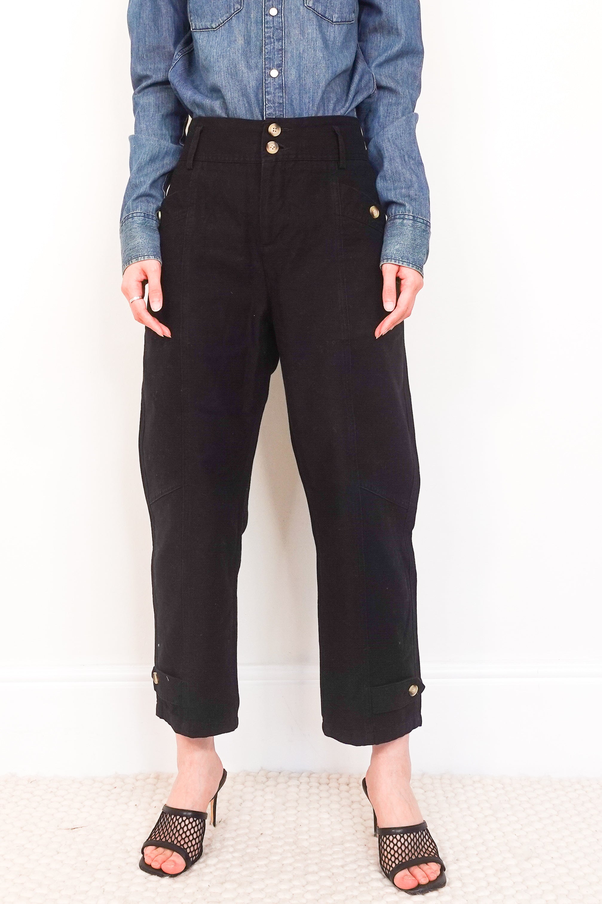 Black cargo jeans RRP £165