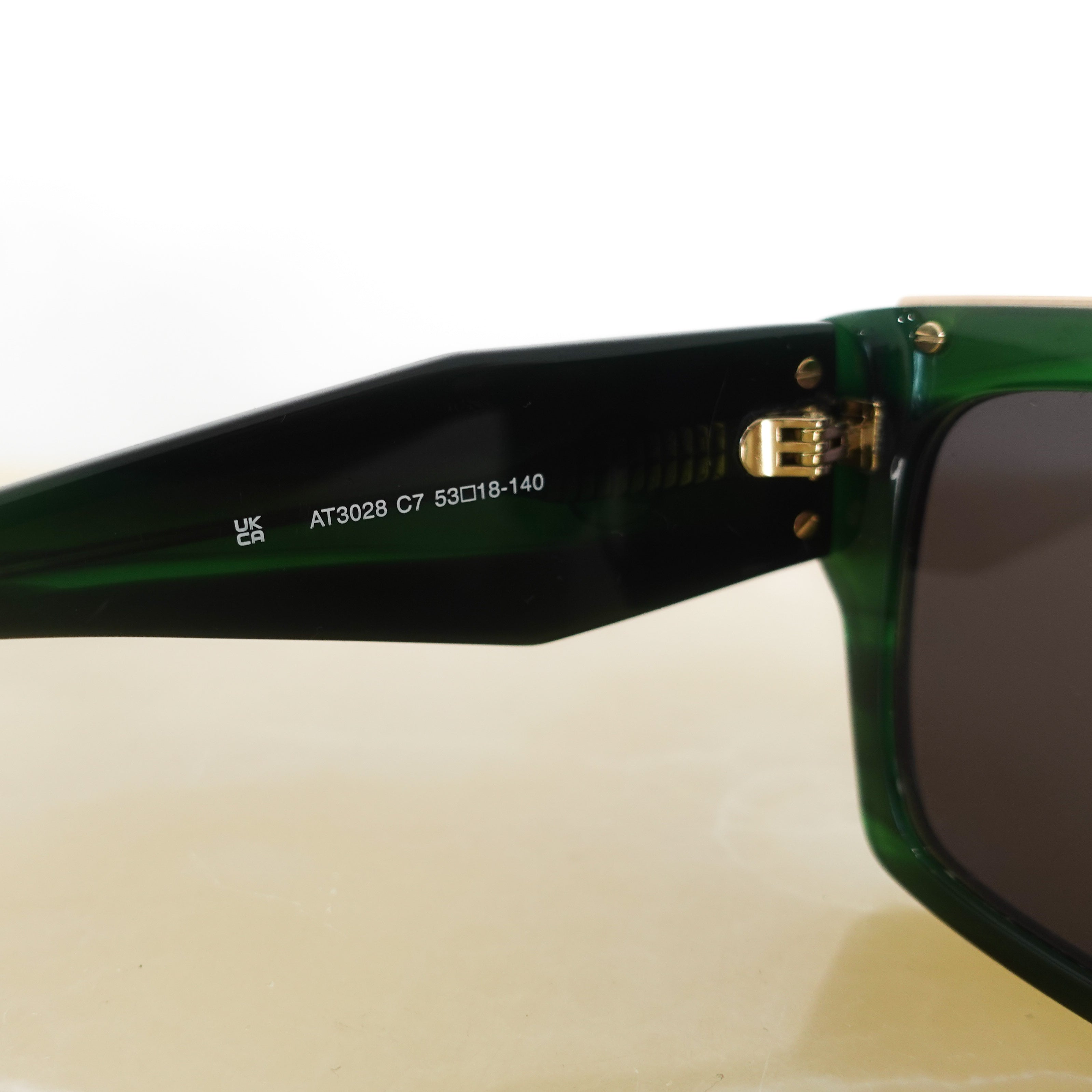 Green square framed sunglasses RRP £129