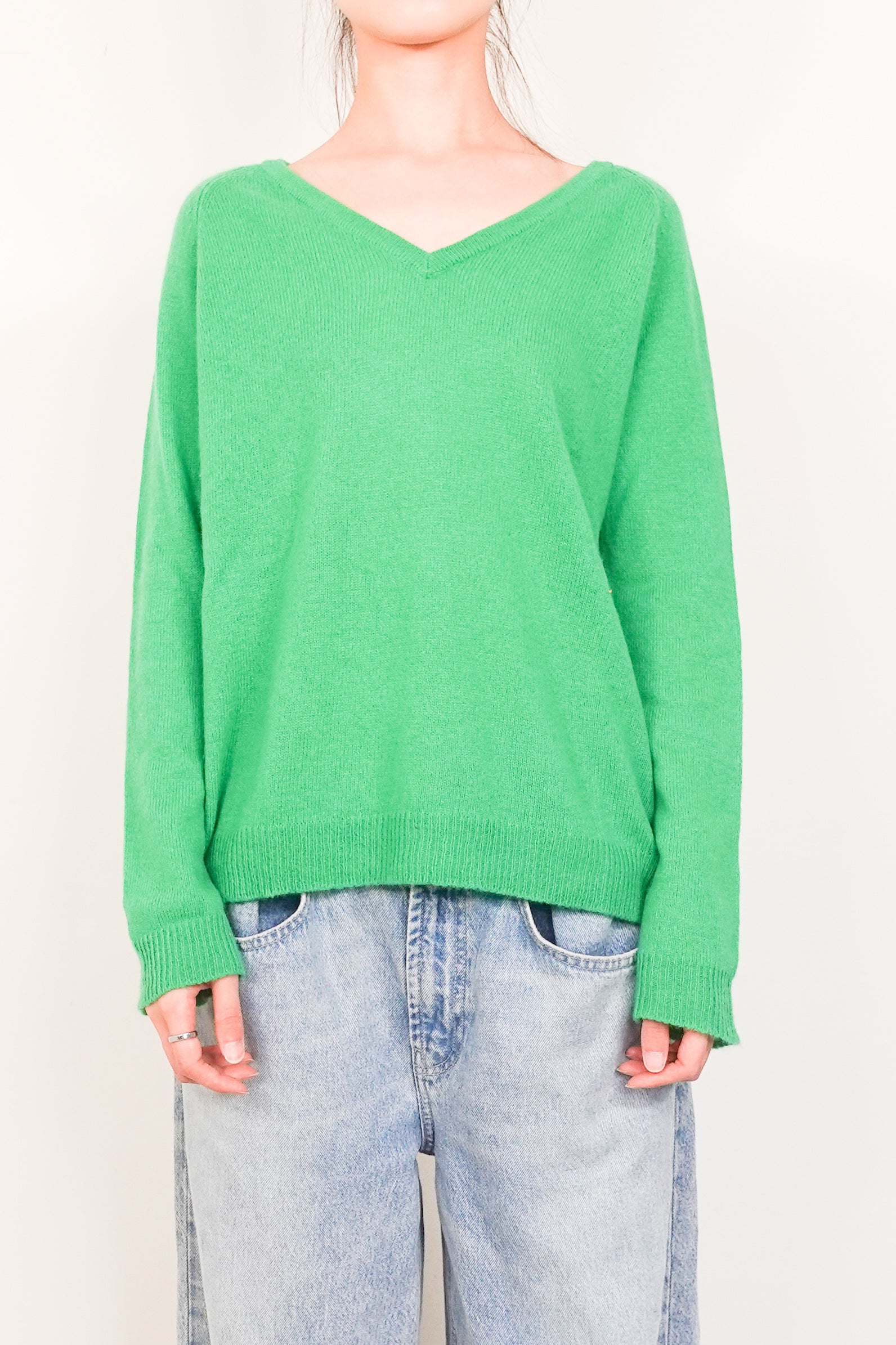 Green cashmere jumper RRP £150