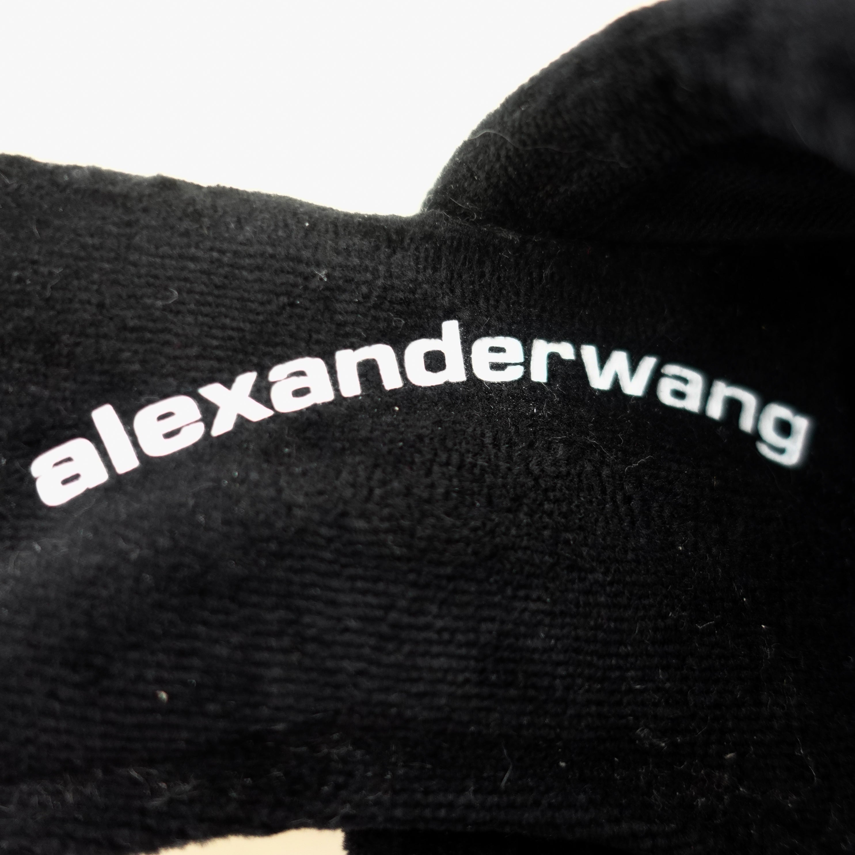 Alexander Wang Black velvet mules RRP £500