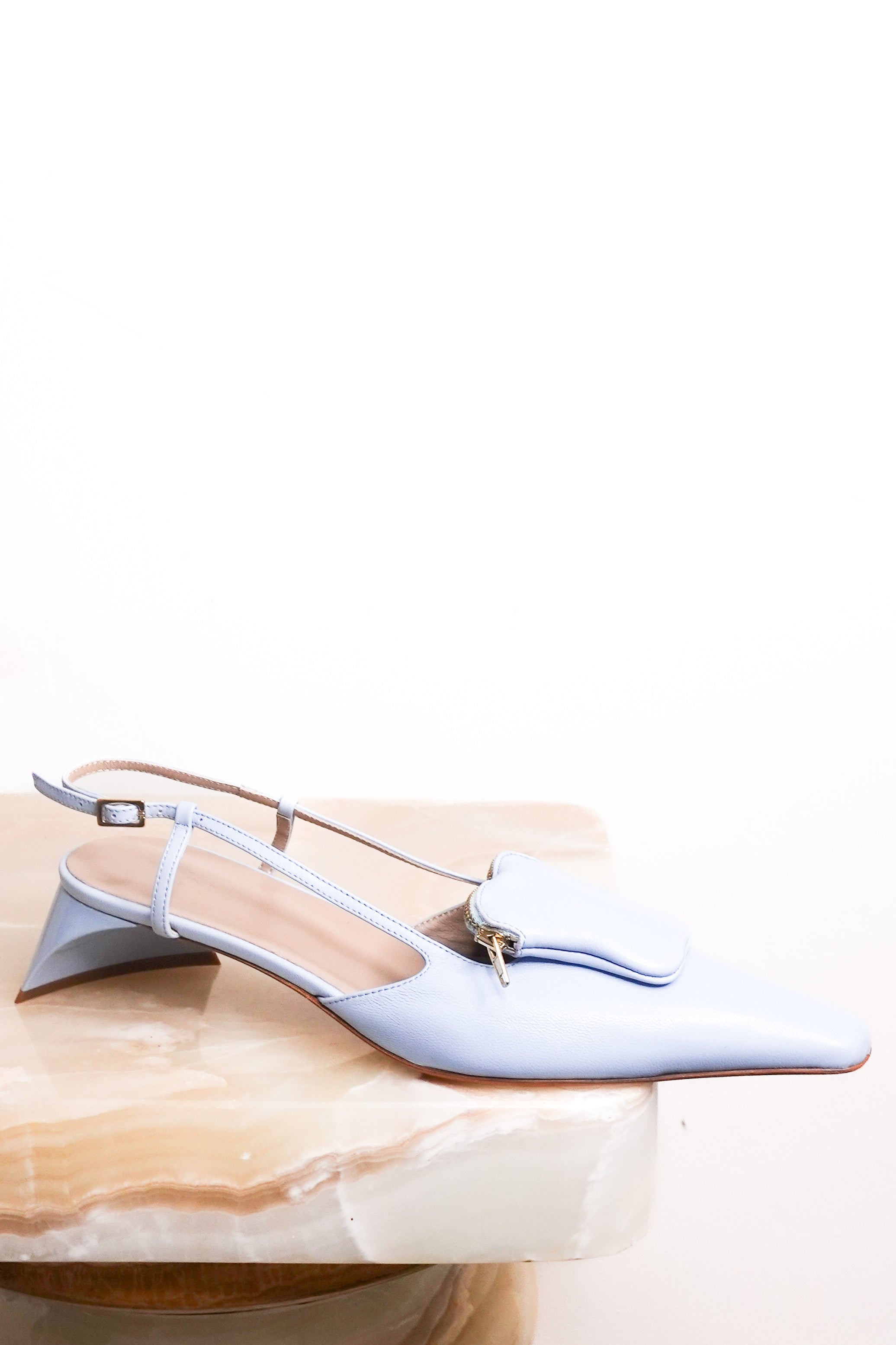 NEW Blue slingback heels RRP £450