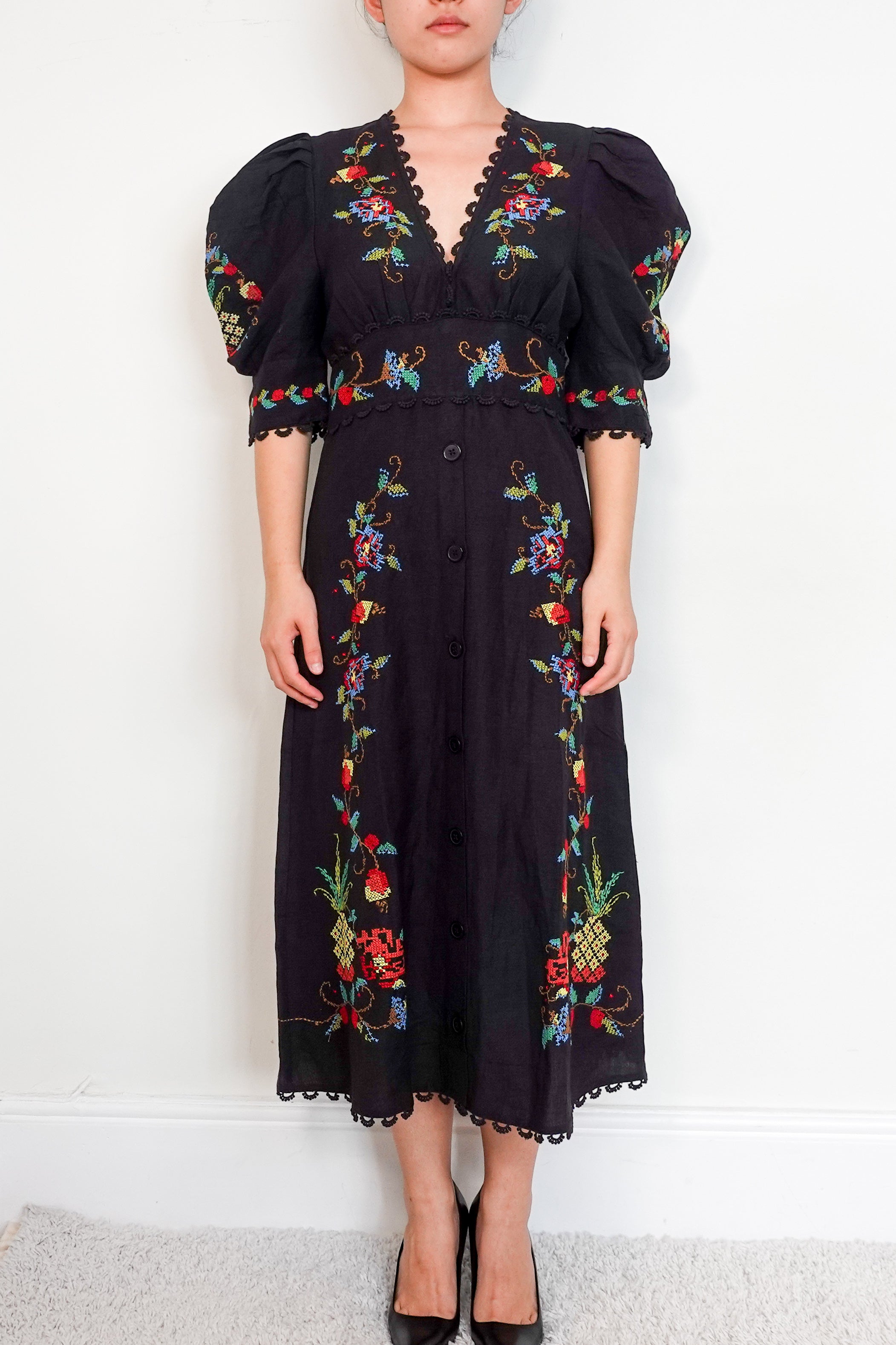 Farm Rio Embroidered Maxi dress RRP £300 | Authentic Preloved