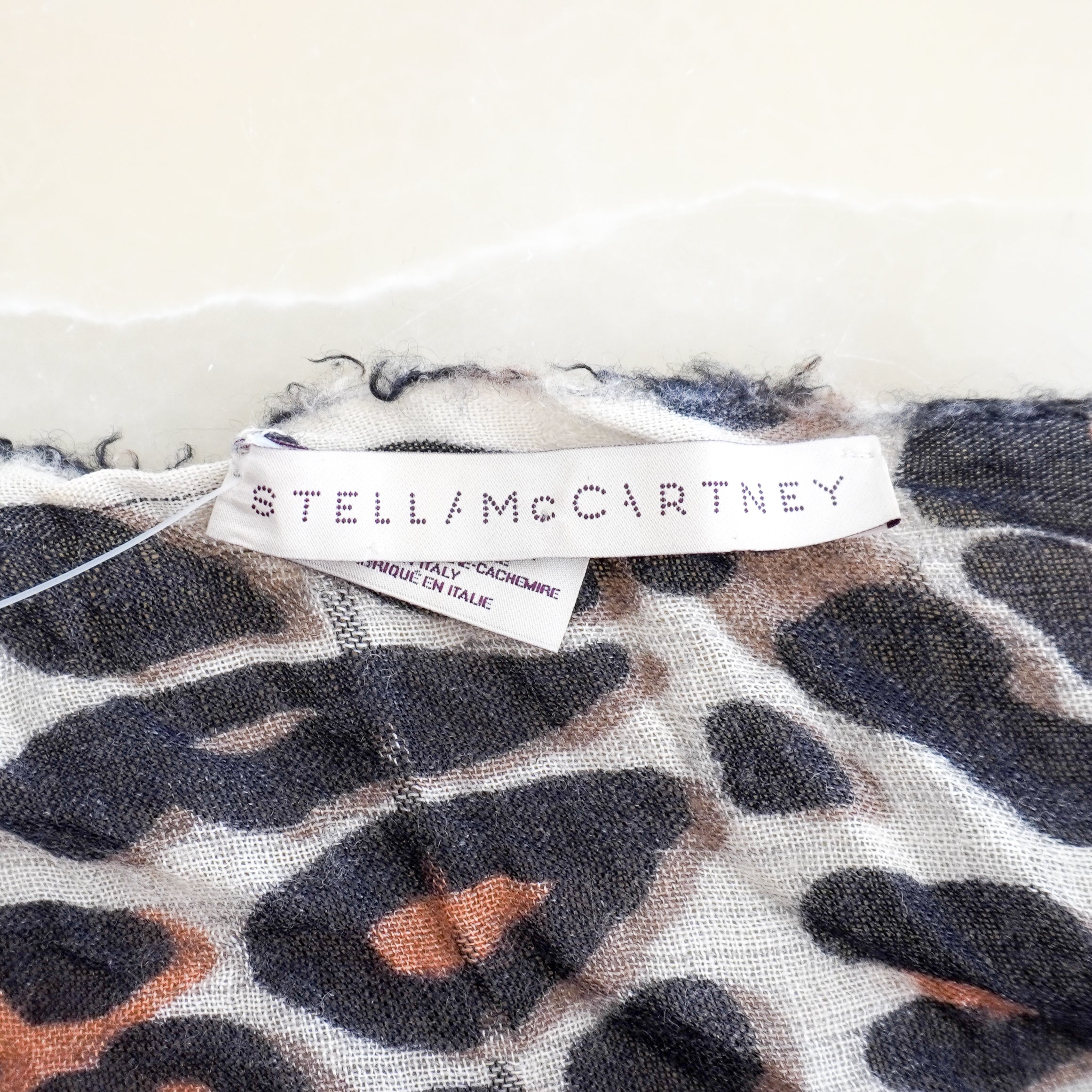 Stella McCartney Multicolour Leopard Print Scarf (RRP £275) | Authentic Preloved FINAL SALE