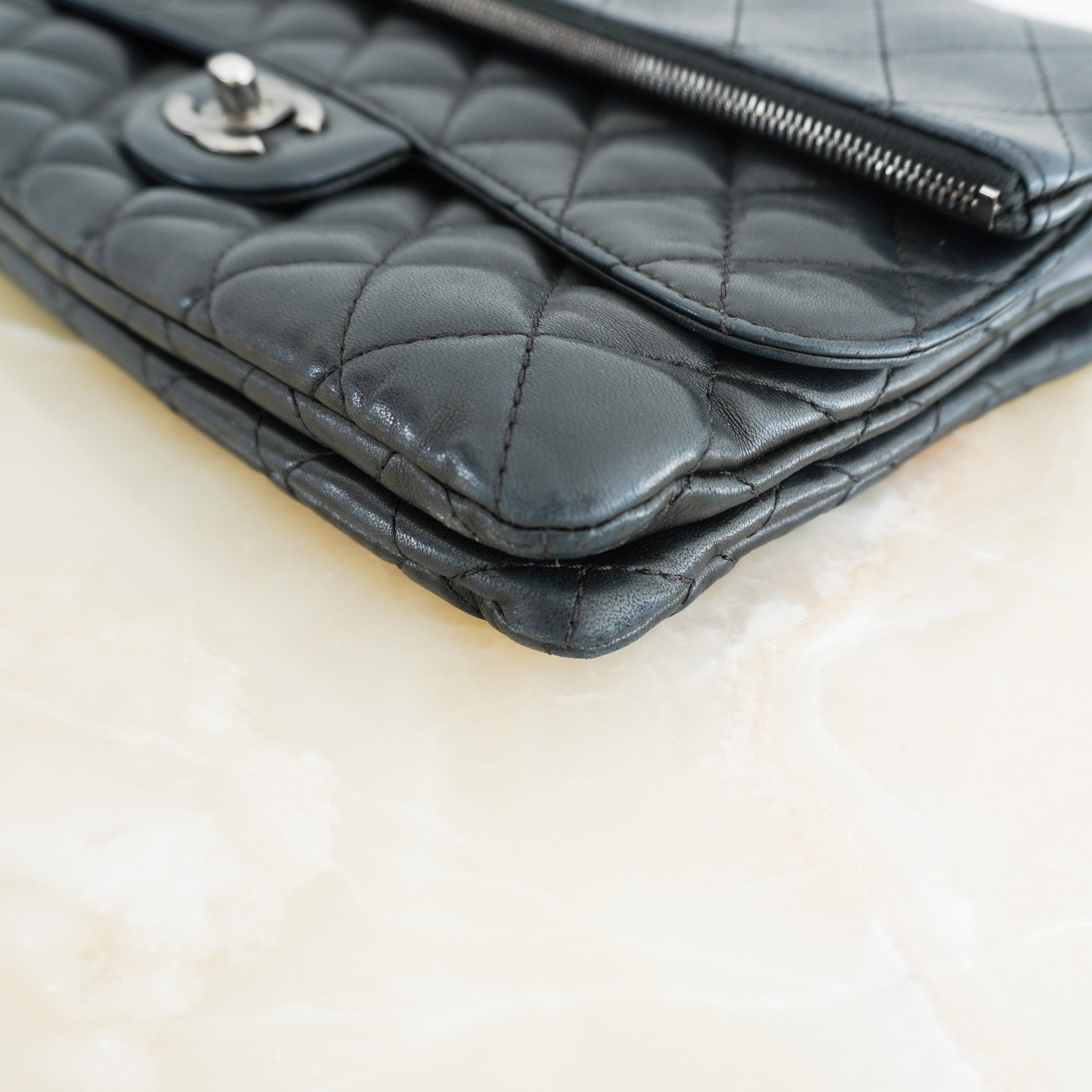 RARE Chanel Paris - Salzburg Zip Multi Flap Lambskin Bag | Authentic Preloved - Reloved Again