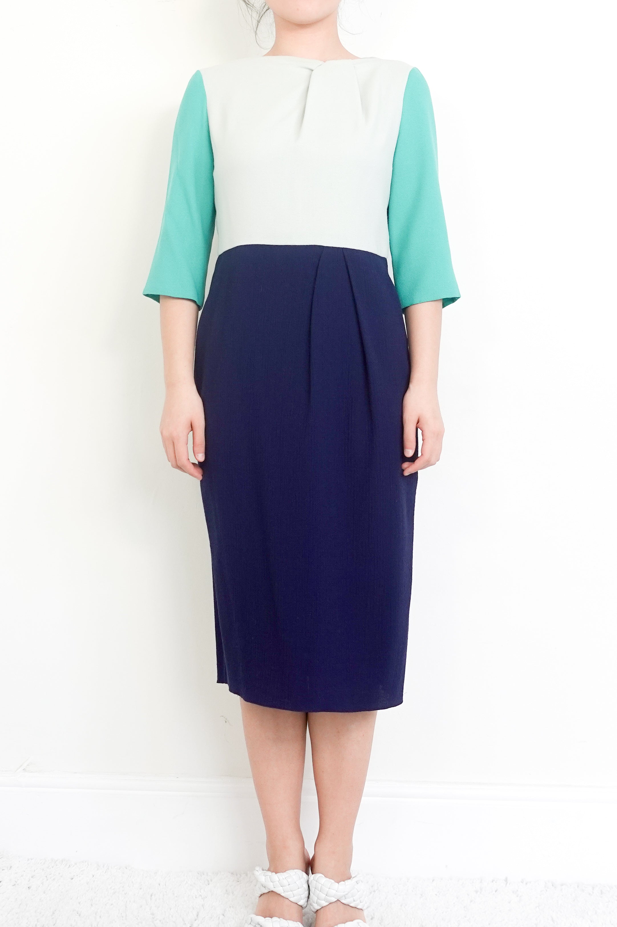 Multicolour fitted midi dress RRP £1000