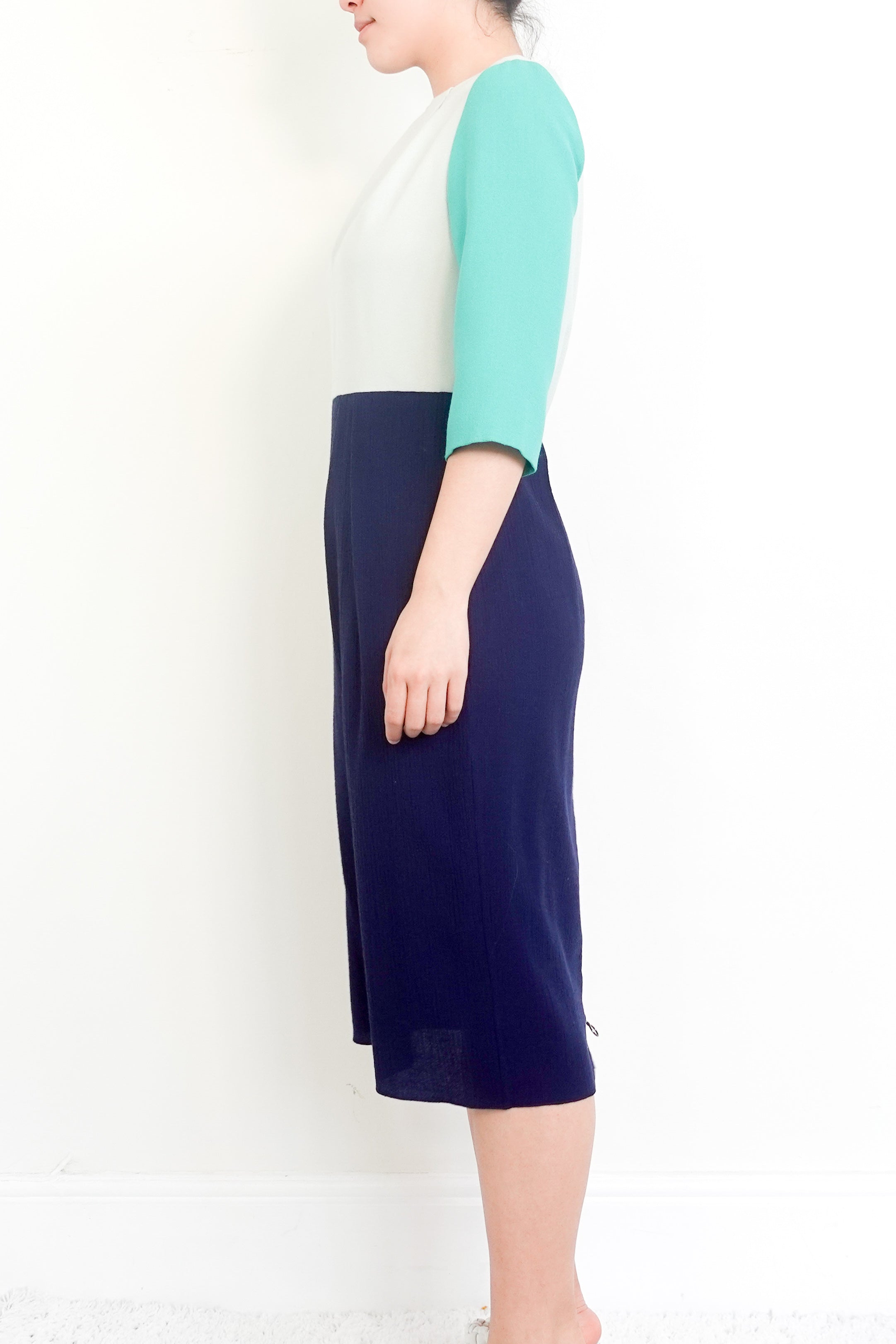 Multicolour fitted midi dress RRP £1000