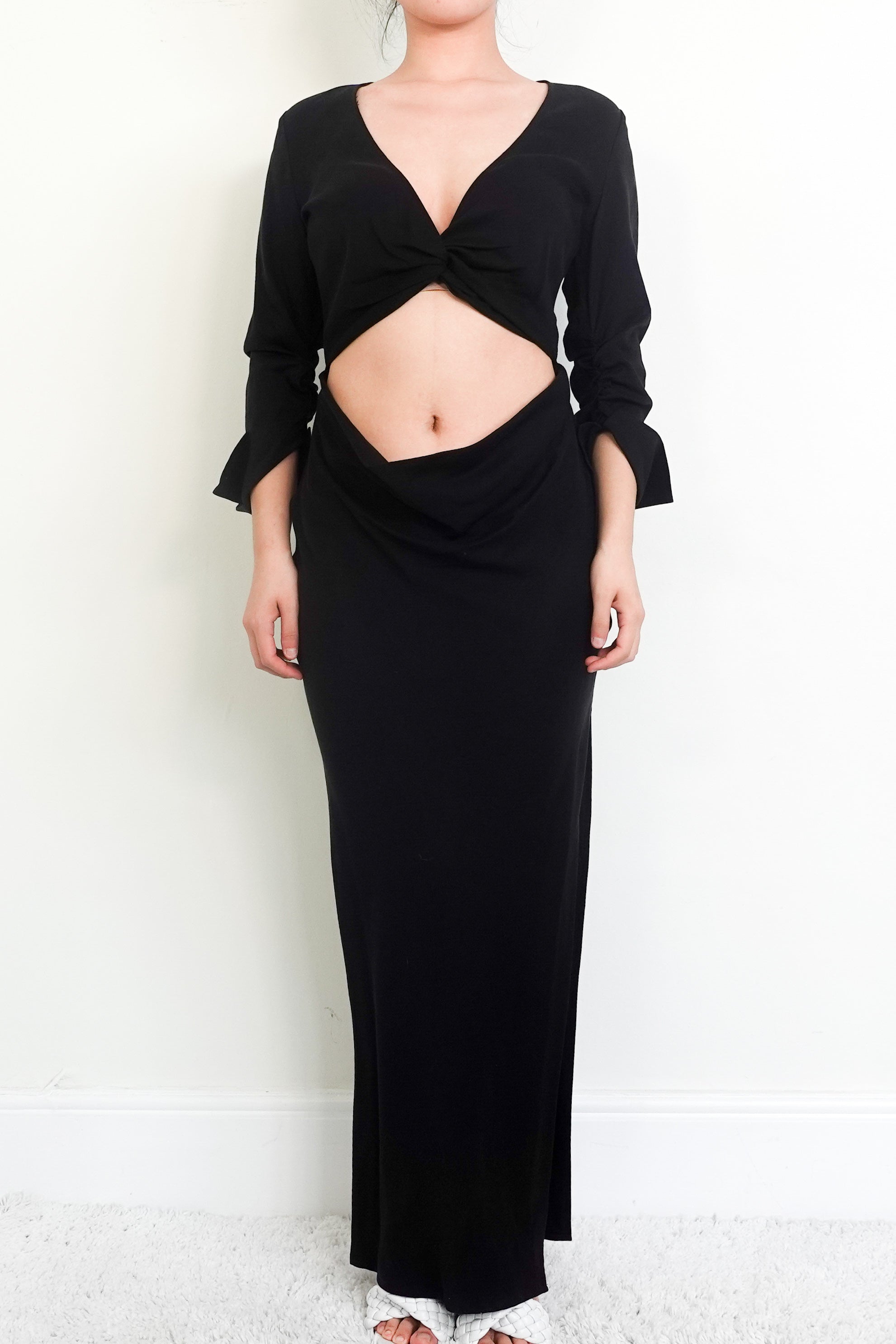 Black maxi evening dress RRP £275