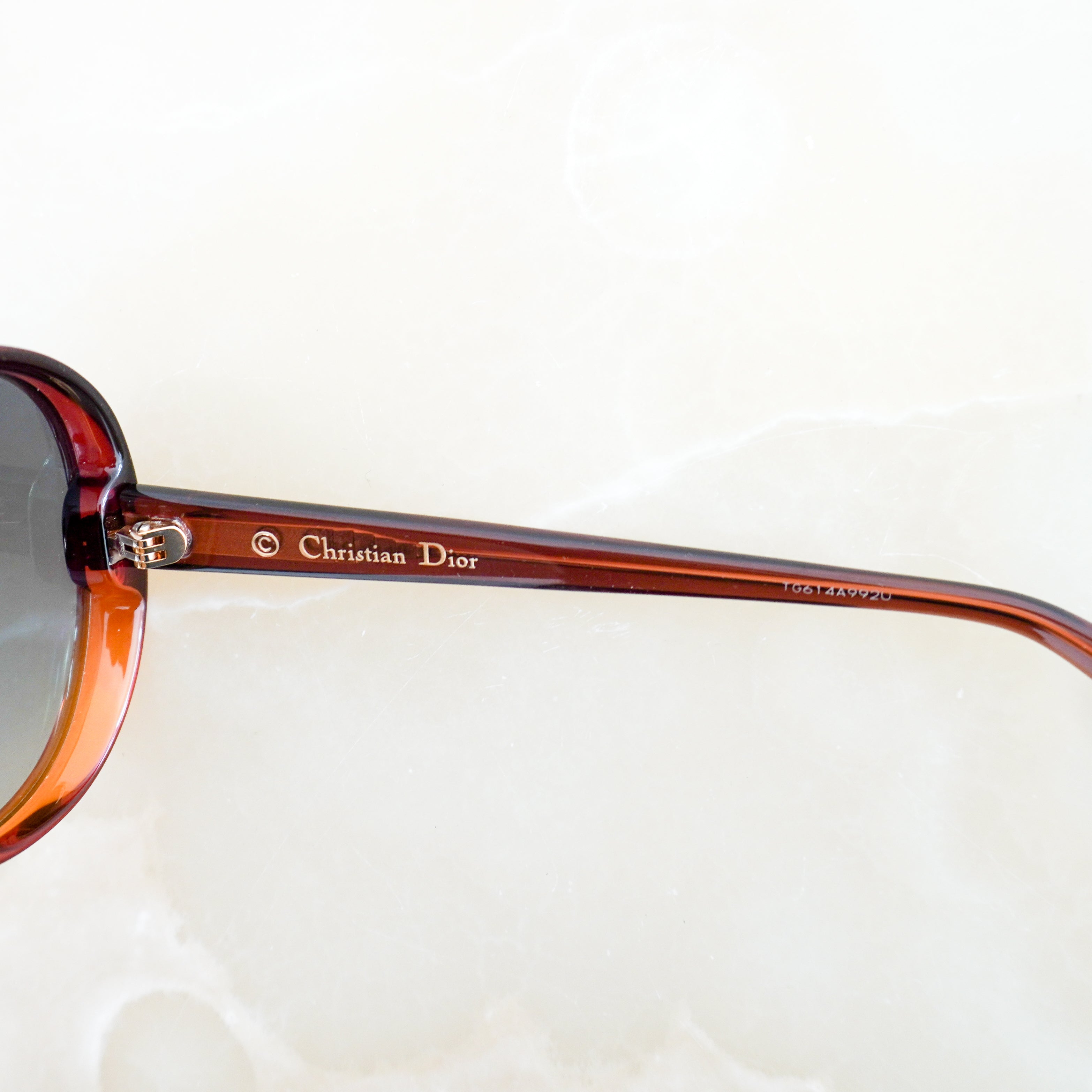 Christian Dior 12/S1 Aviator Sunglasses in Brown Crystal (RRP £380) | Authentic Preloved FINAL SALE