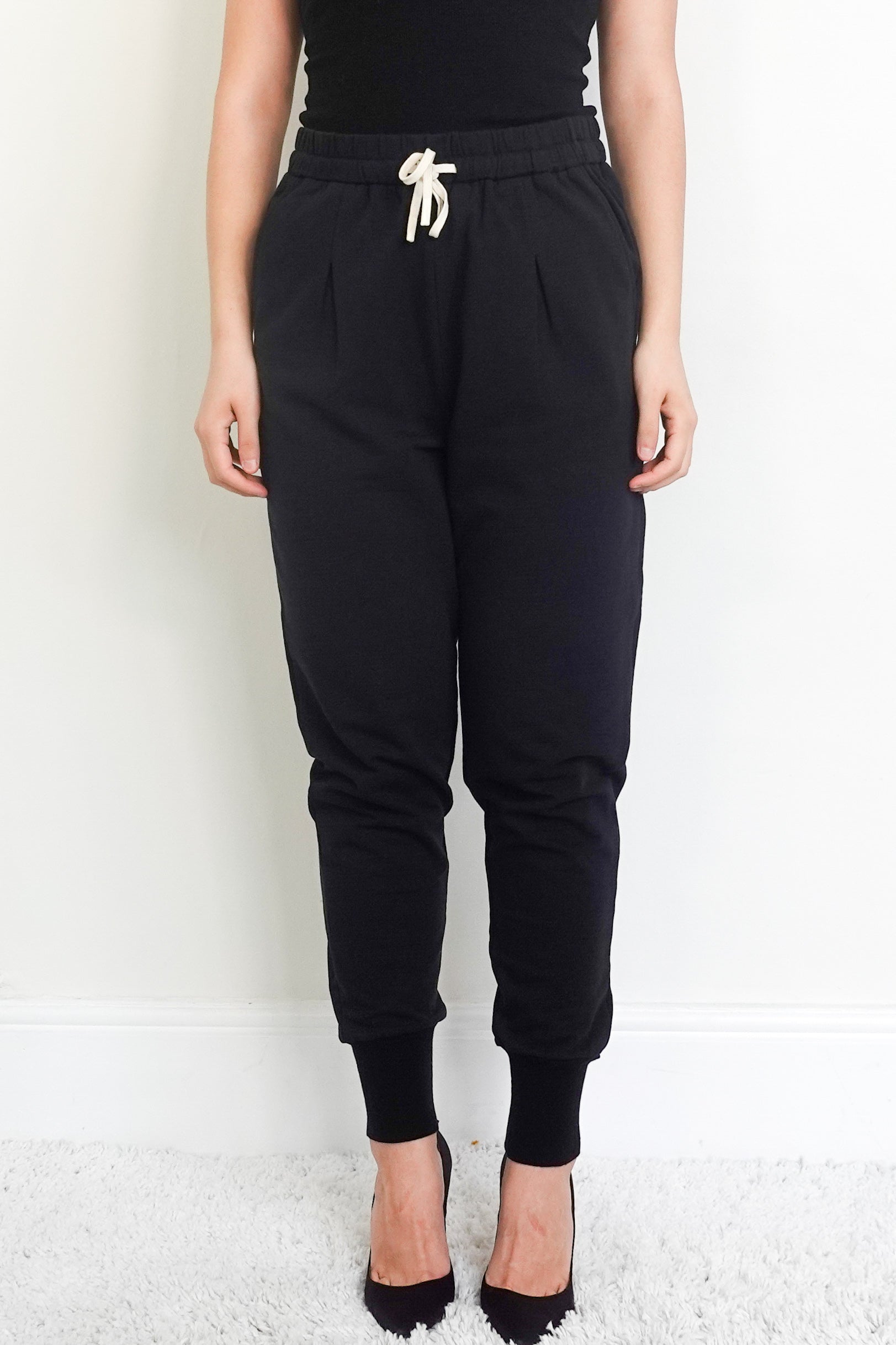 Black joggers with drawstring RRP £96
