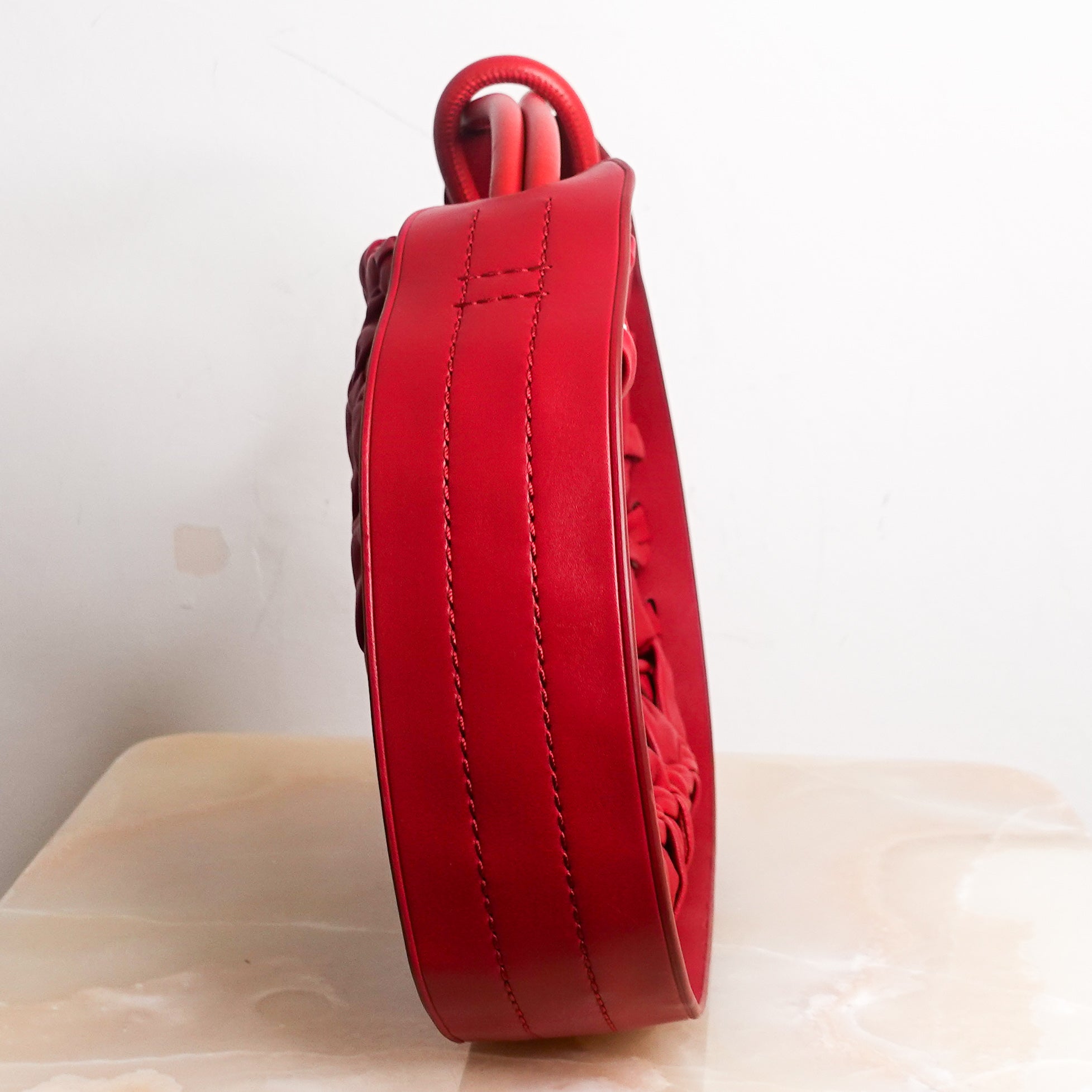 Lake weave red leather bag RRP £485