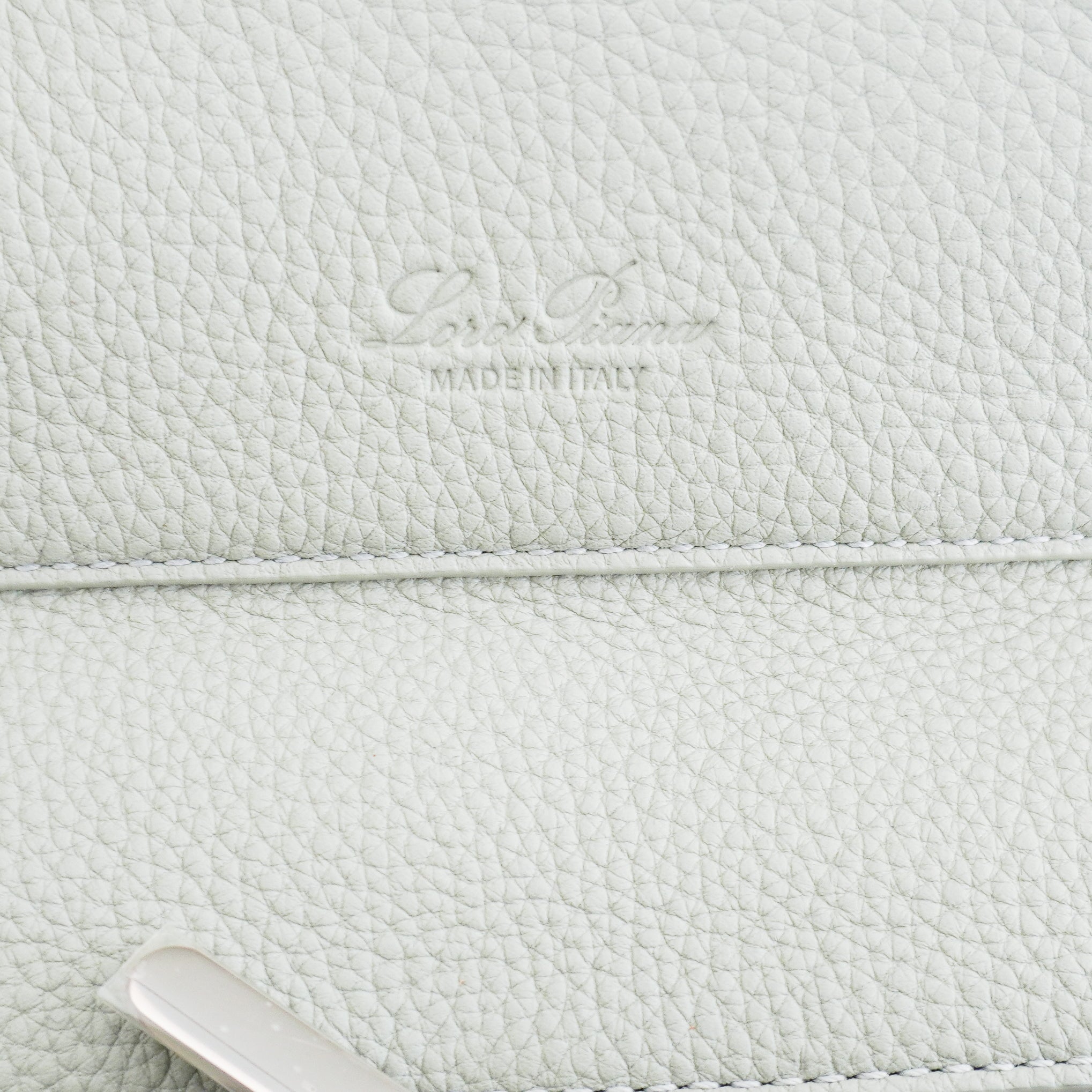 Loro Piana Sesia Medium Leather Tote in Eucalyptus RRP £3340 | Authentic Preloved - Reloved Again