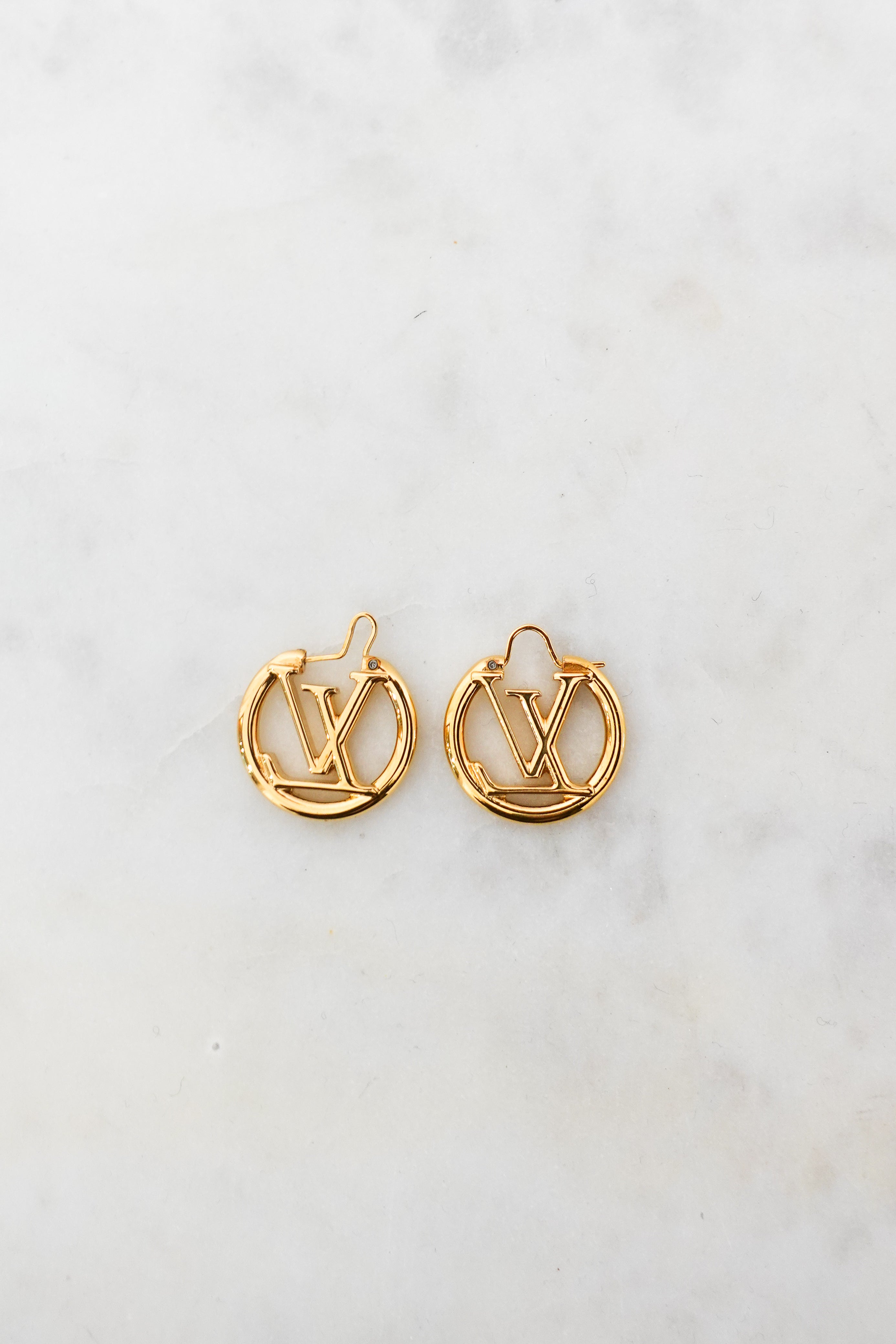 Gold louise PM  Hoop Earings RRP £390