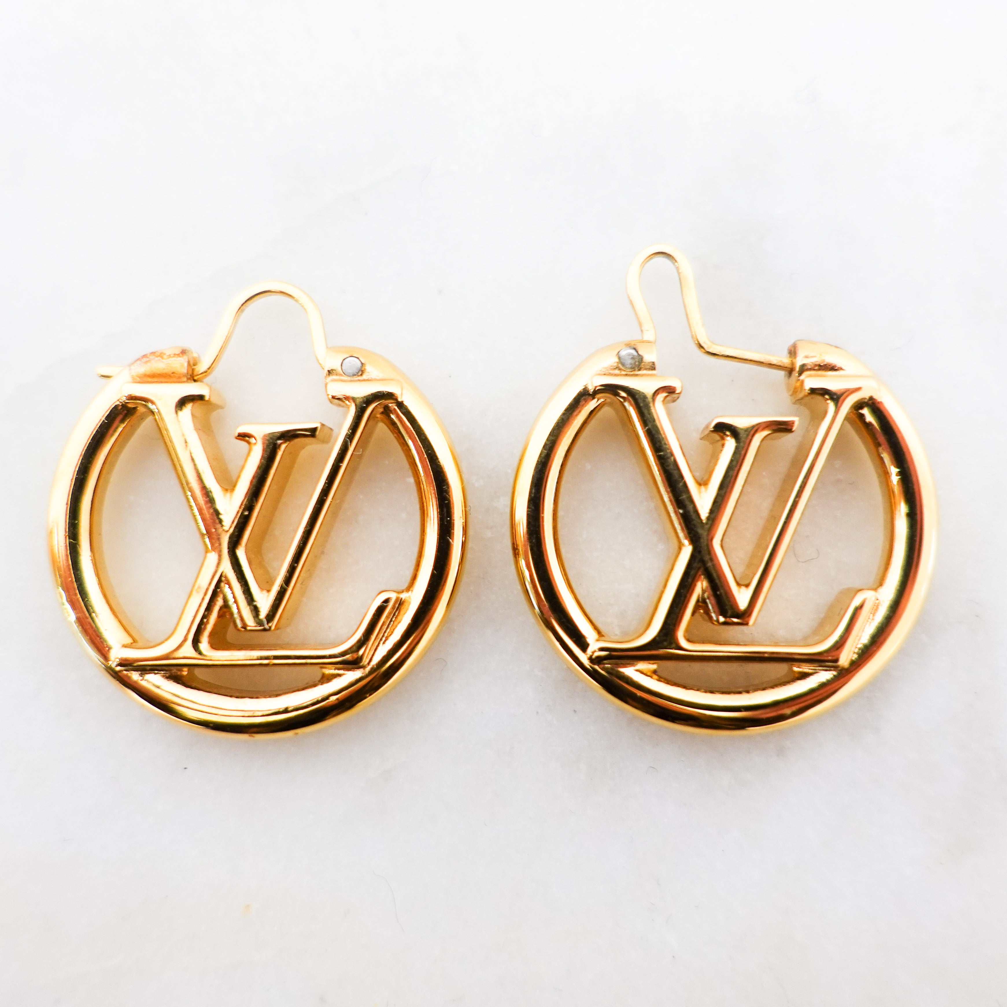 Gold louise PM  Hoop Earings RRP £390