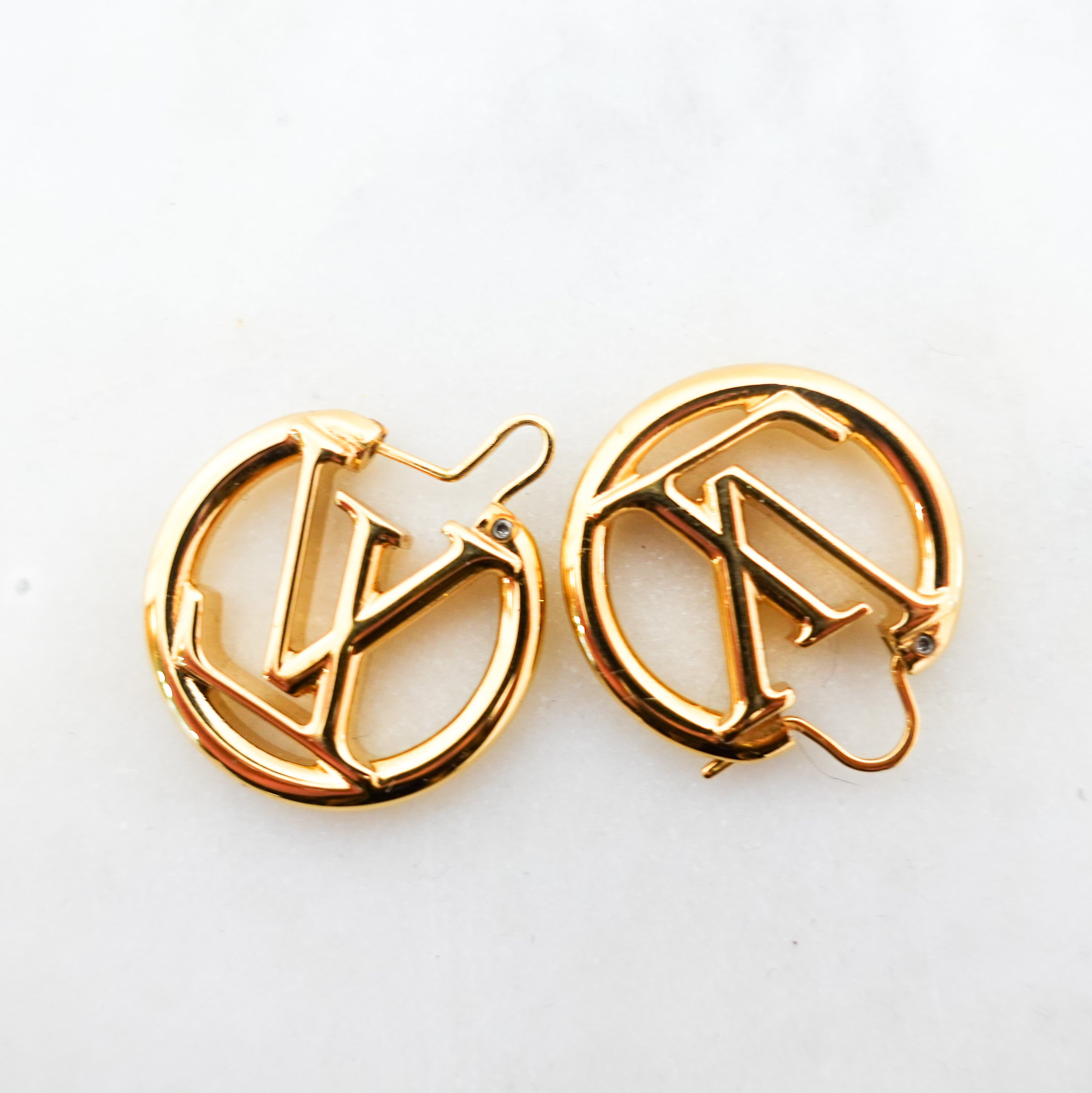 Gold louise PM  Hoop Earings RRP £390