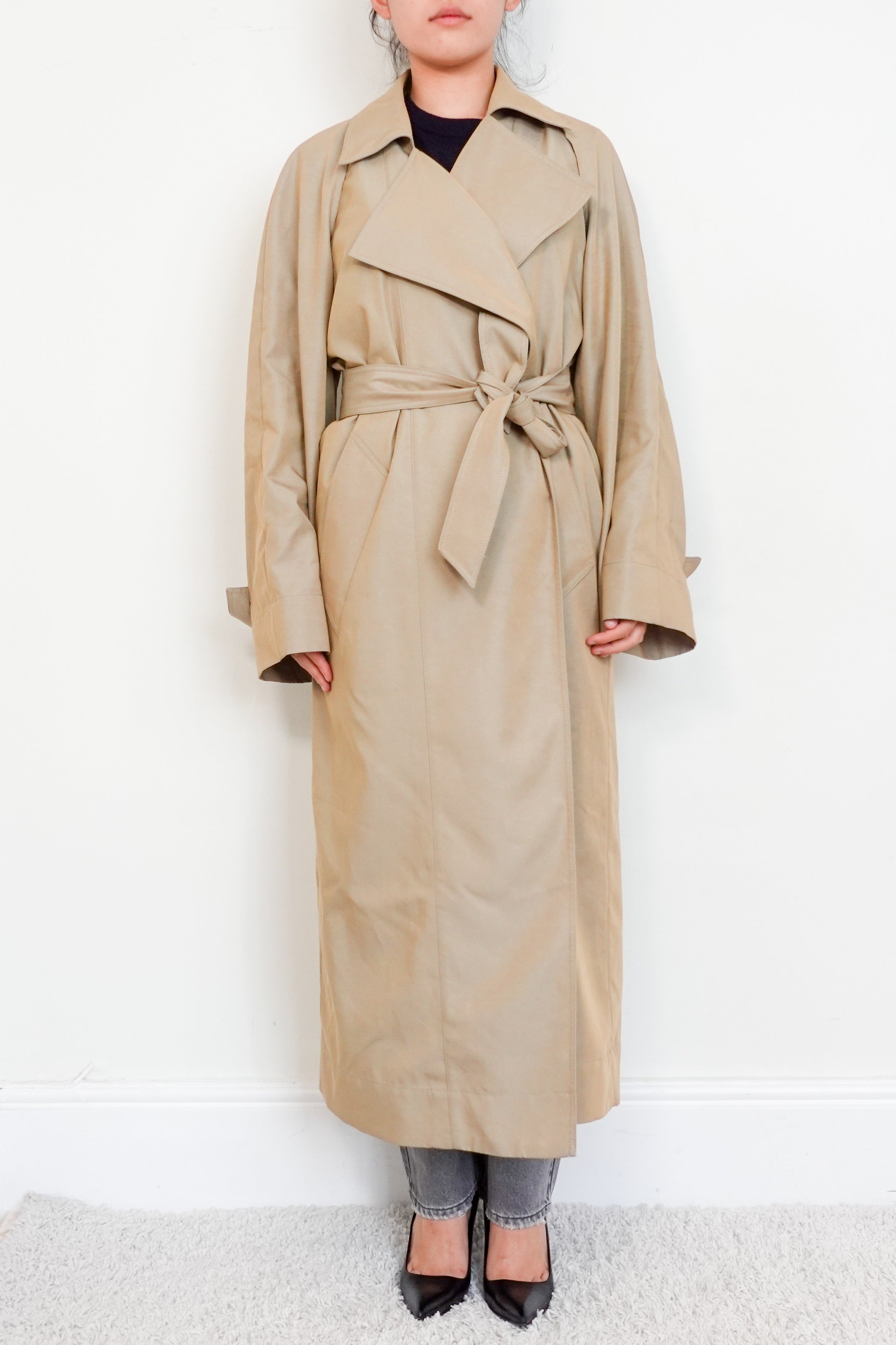 The Frankie Shop Astoria Cutout Trench Coat RRP £300 | Authentic Preloved