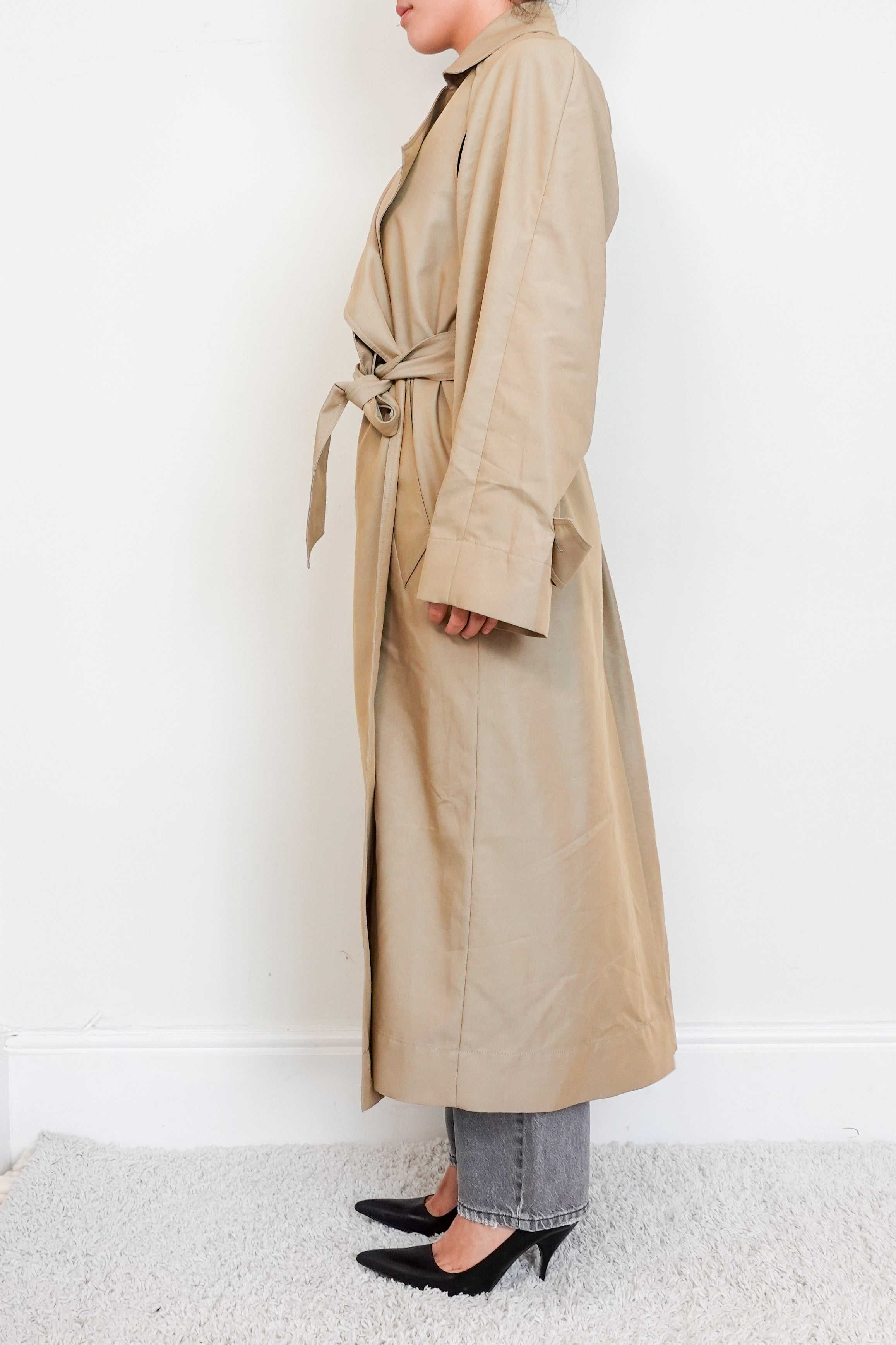 The Frankie Shop Astoria Cutout Trench Coat RRP £300 | Authentic Preloved