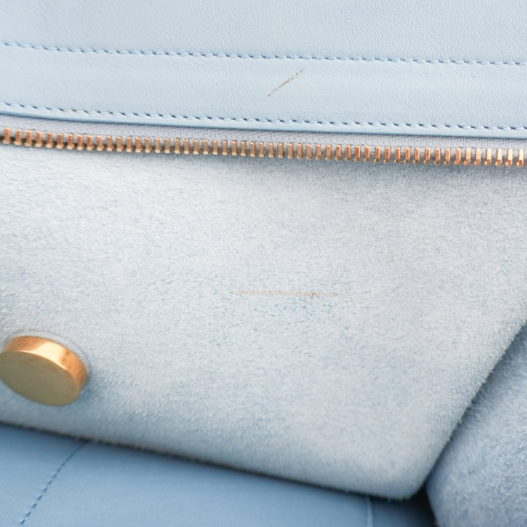 Saint Laurent Y Ligne Cabas Bag in Light Blue RRP £1800 | Authentic Preloved - Reloved Again