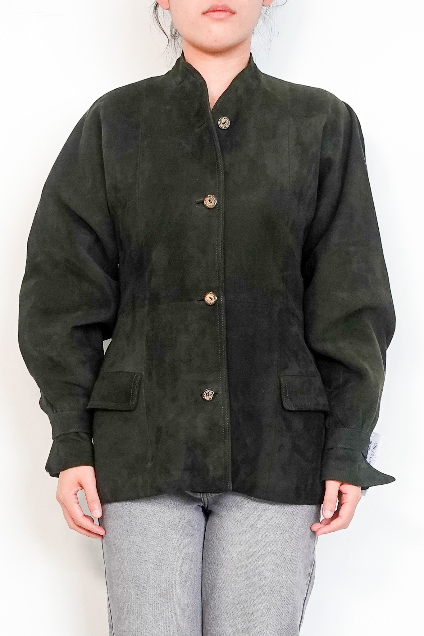 Loewe Vintage Green Suede Jacket FINAL SALE | Authentic Preloved