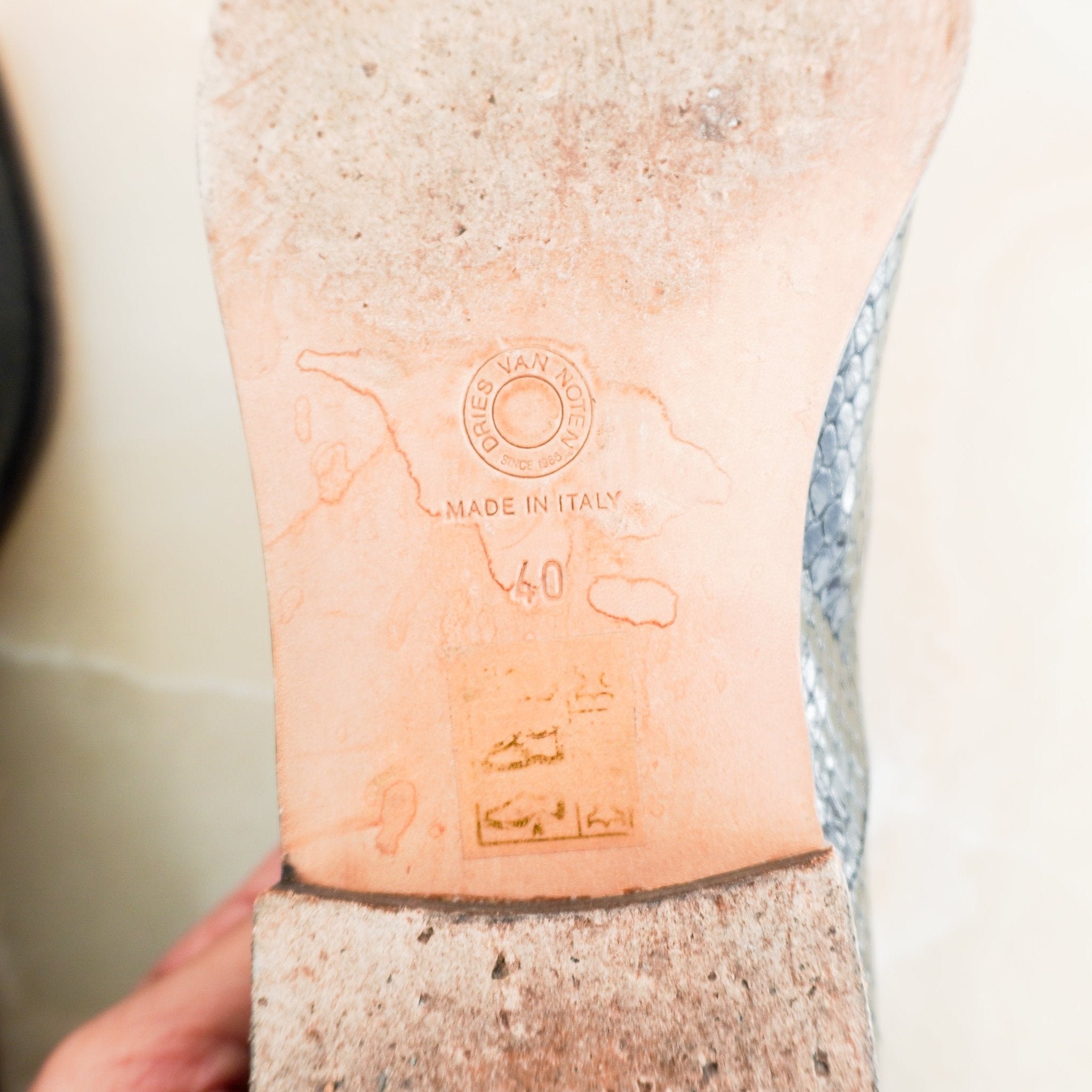 Dries Van Noten Black Snakeskin Loafers RRP £950 | Authentic Preloved [Final Sale] - Reloved Again