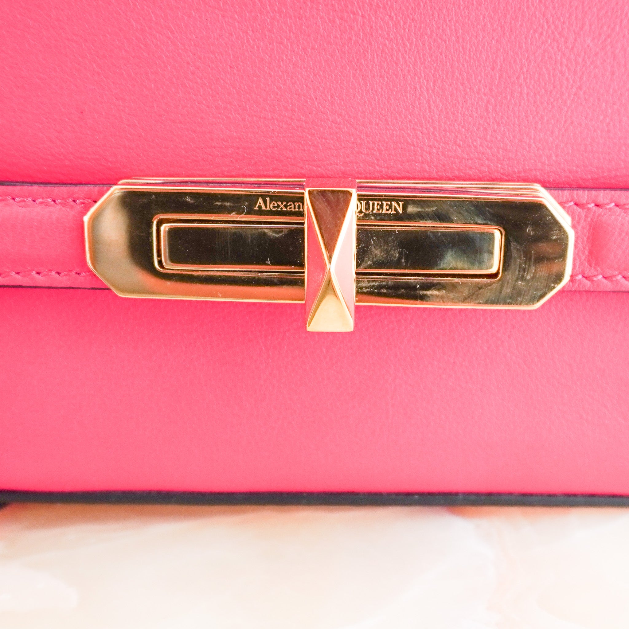 Alexander Mcqueen the Myth Box Bag in Pink RRP £500 | Authentic Preloved FINAL SALE - Reloved Again