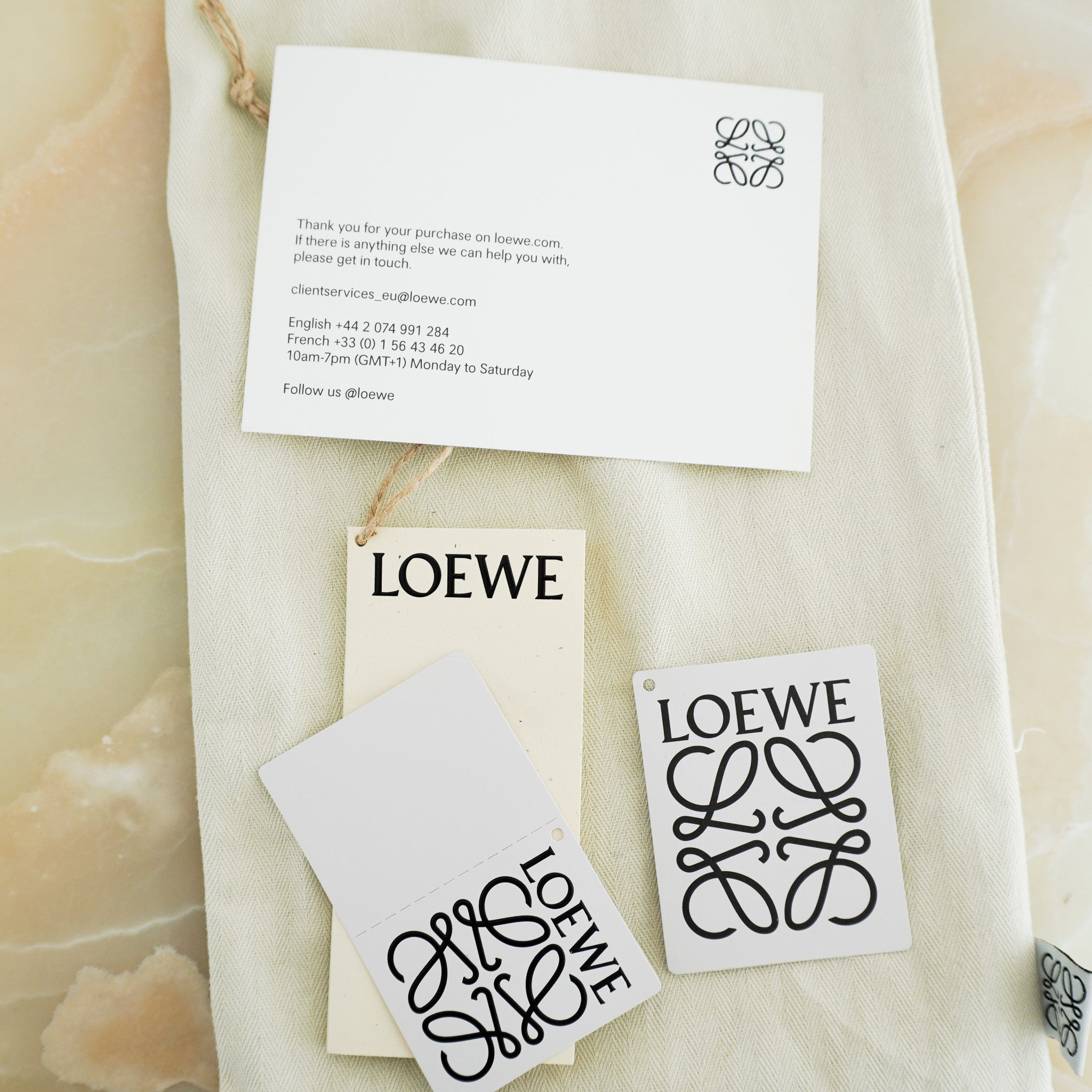 Loewe x Paula Ibiza Drawstring Pocket Bag in Green RRP £750 | Authentic Preloved - Reloved Again