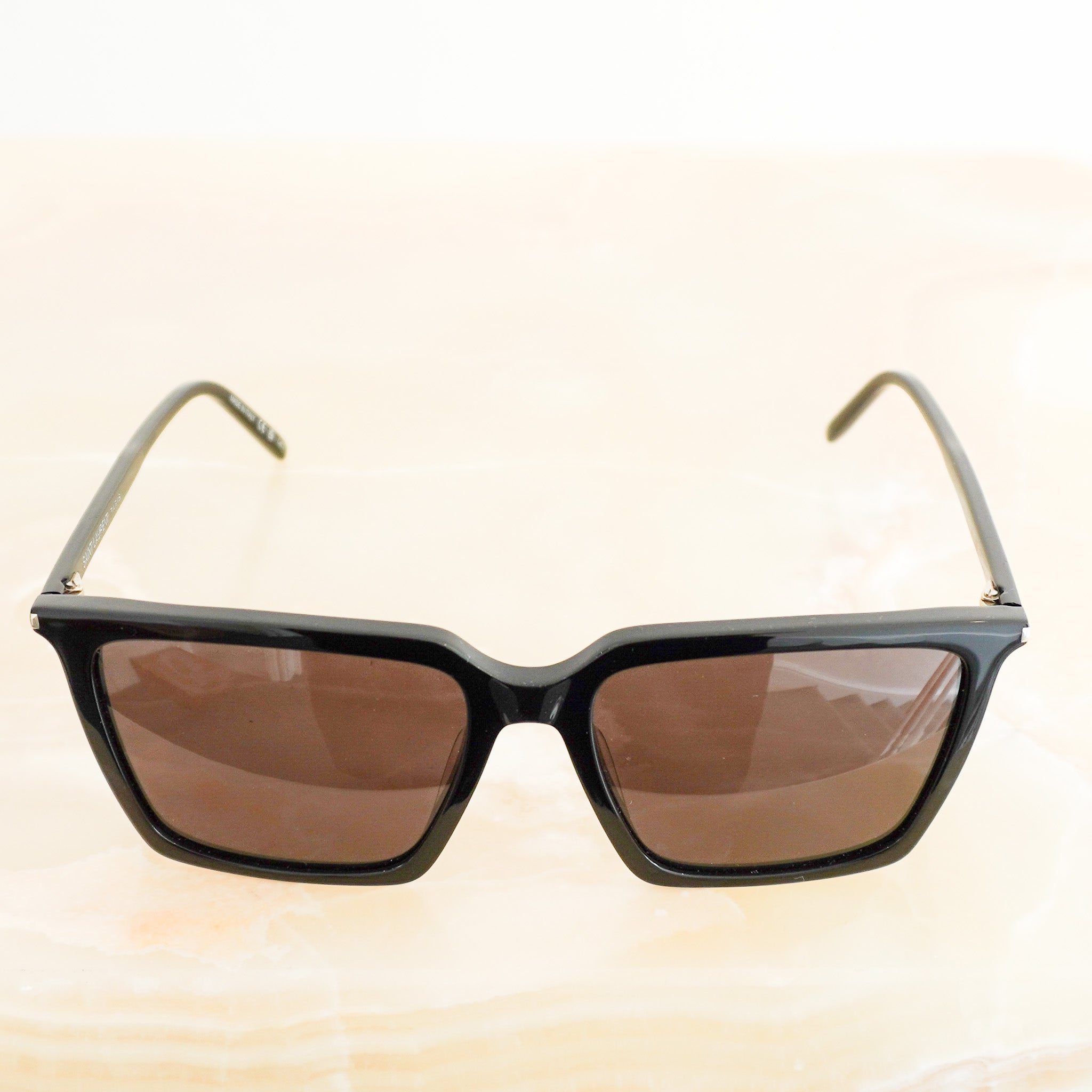 Saint Laurent Oversized Black Square Sunglasses (RRP £380) | Authentic Preloved FINAL SALE