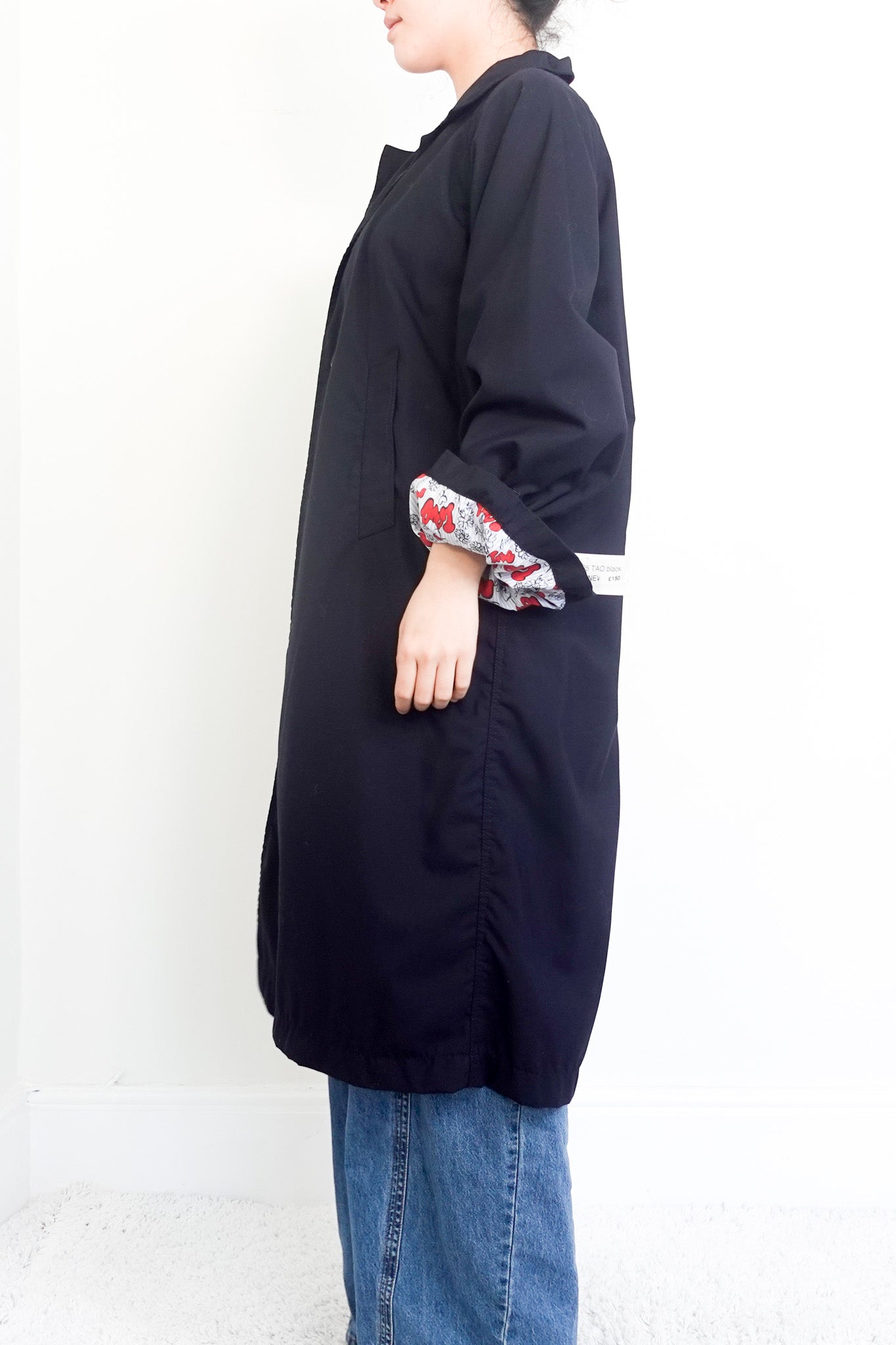 NEW Black trench coat RRP £500- Outlet no returns