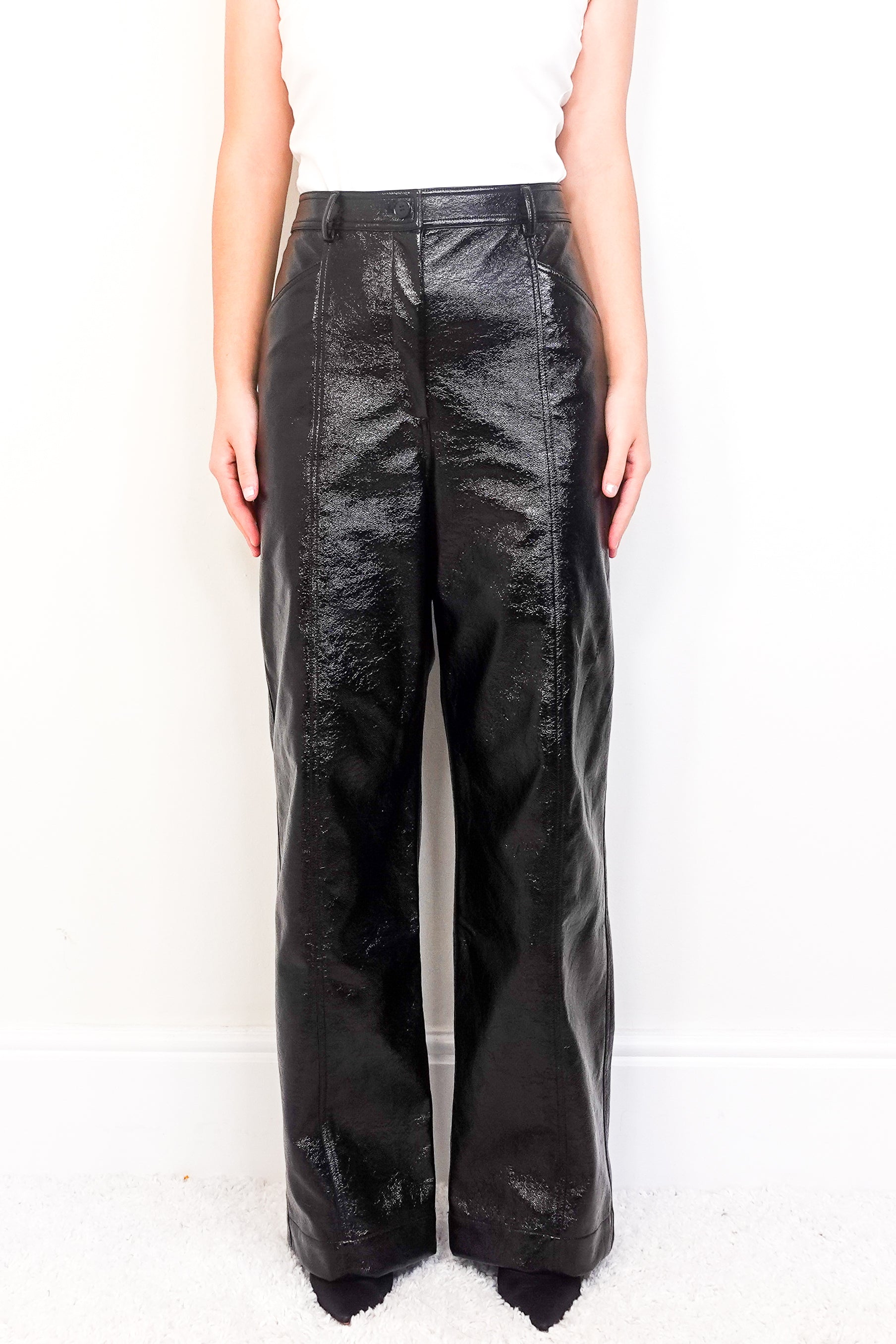 Faux Leather Trousers RRP £250