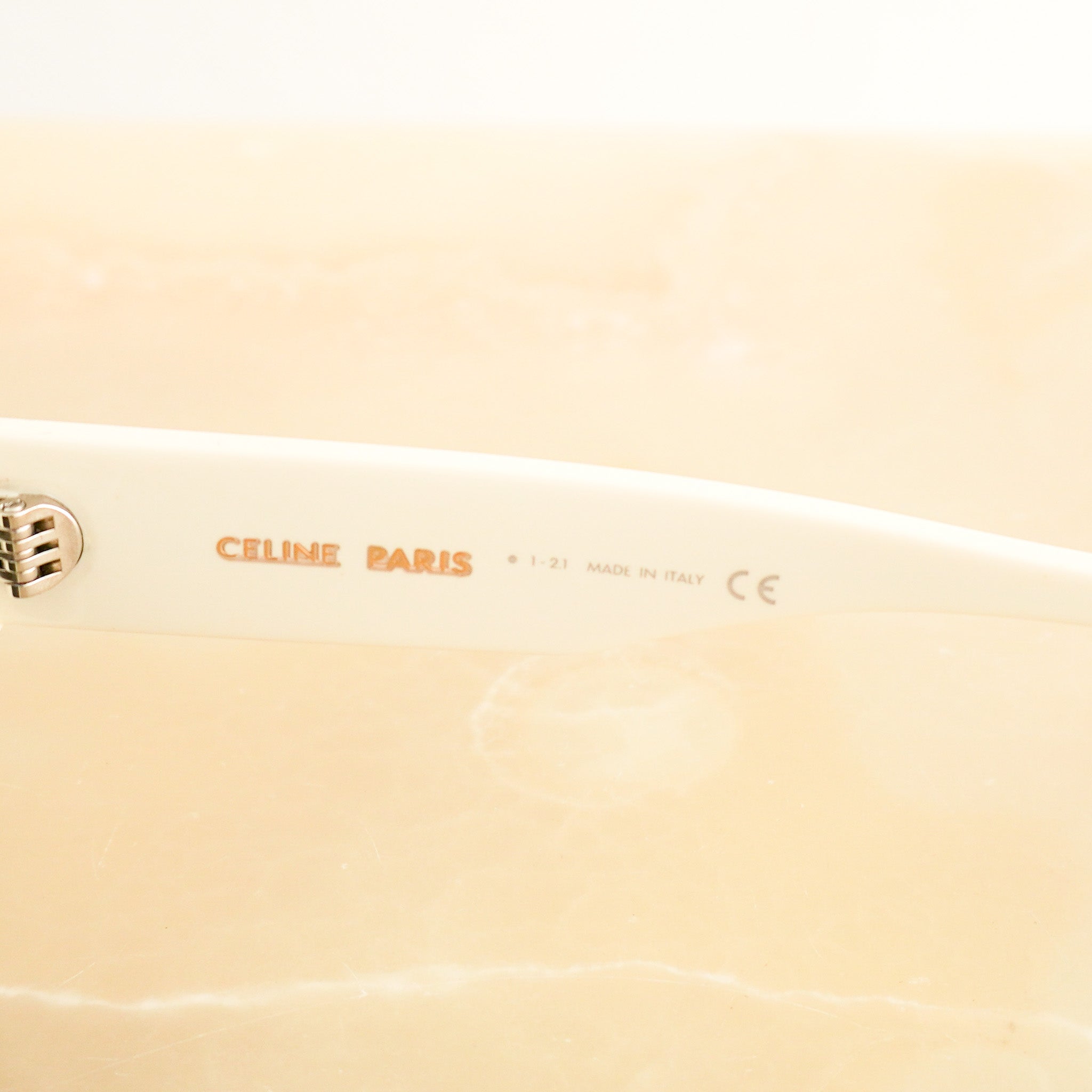 Celine White Square Sunglasses RRP £340 | Authentic Preloved FINAL SALE