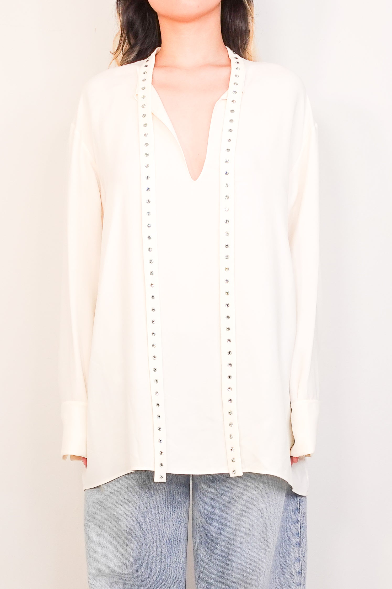 Silk Cream blouse RRP £1K