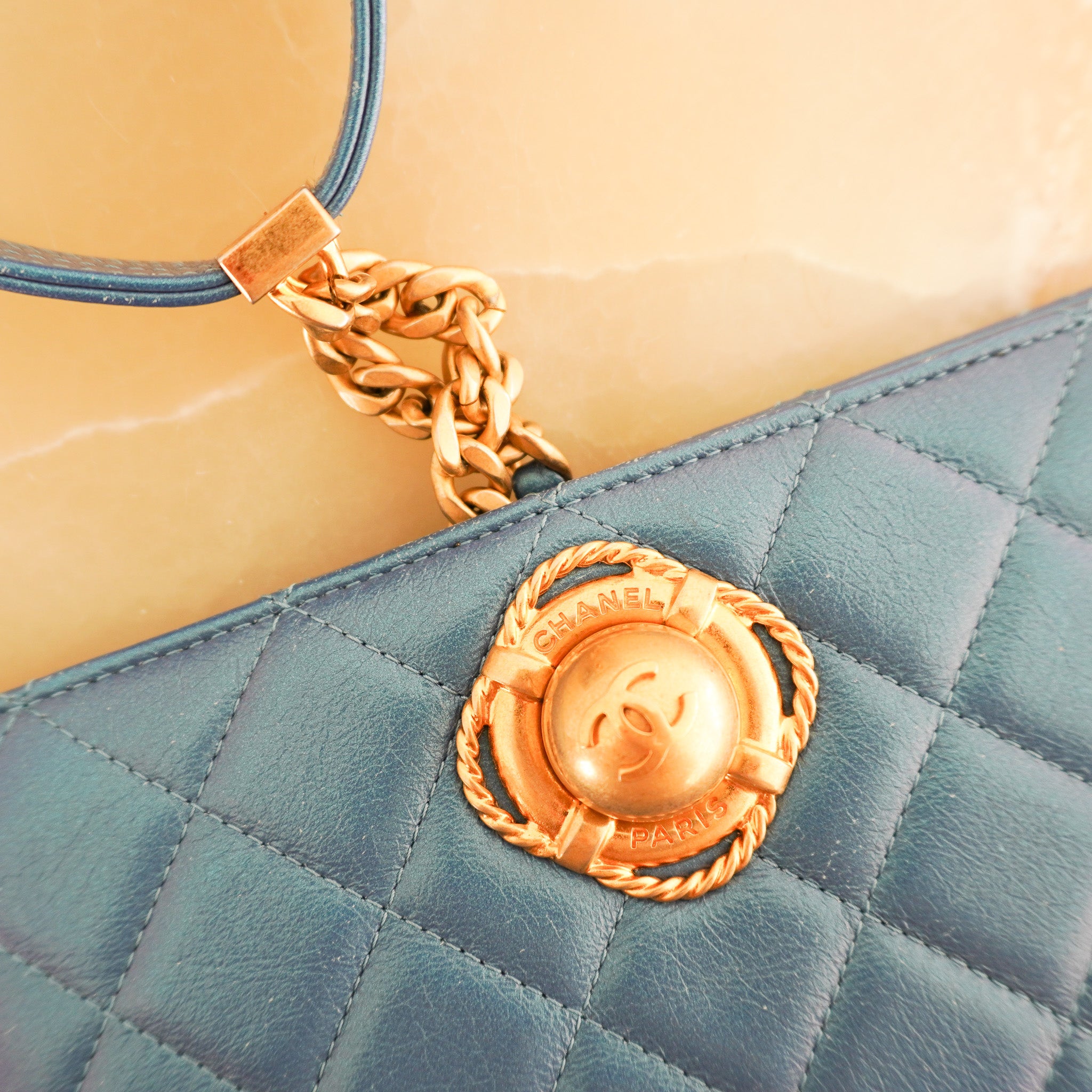 RARE Chanel By The Sea Quilted Evening Bag | Authentic Preloved - Reloved Again