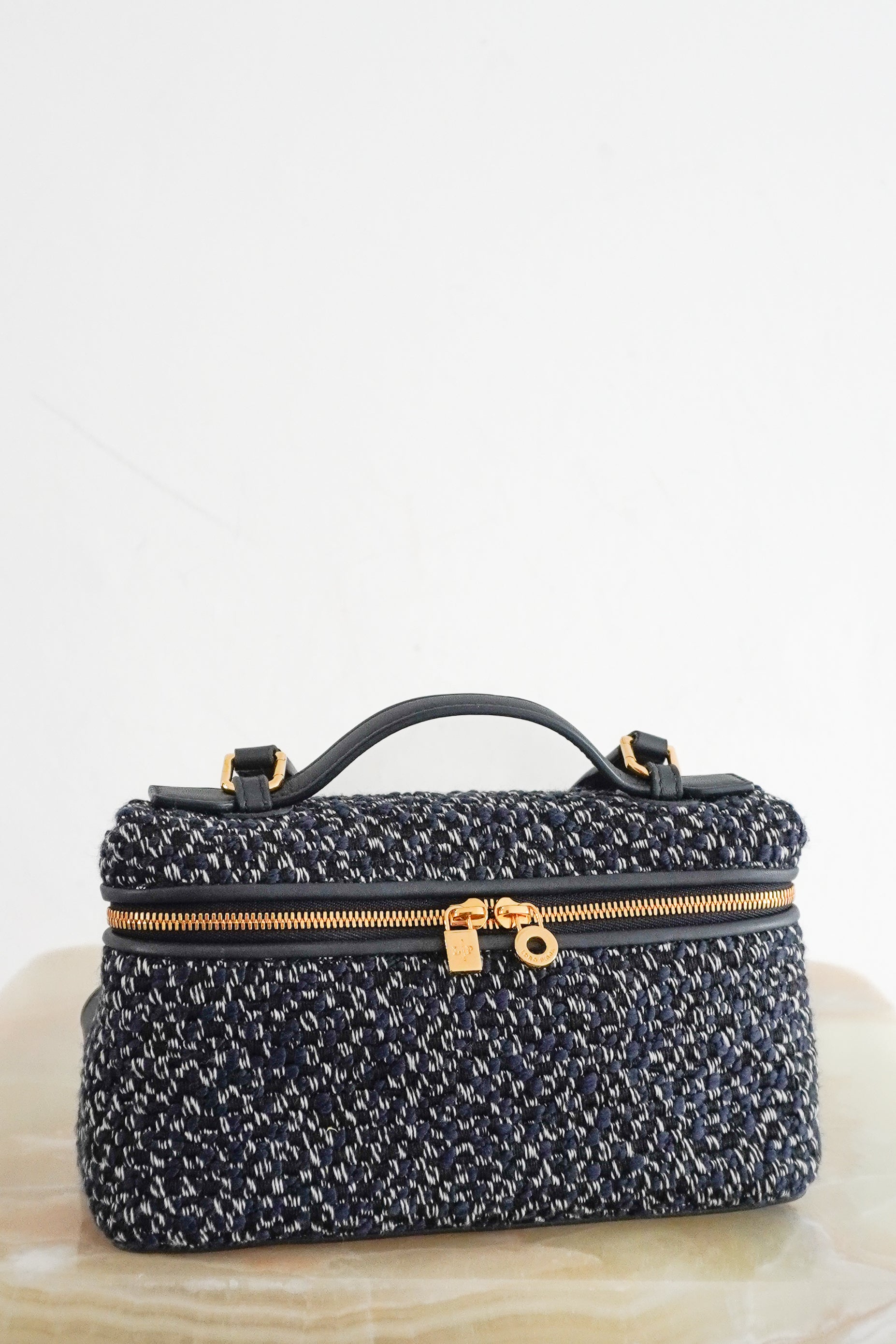 Loro Piana Extra Pocket Tweed Bag L29 RRP £2500   | Authentic Preloved