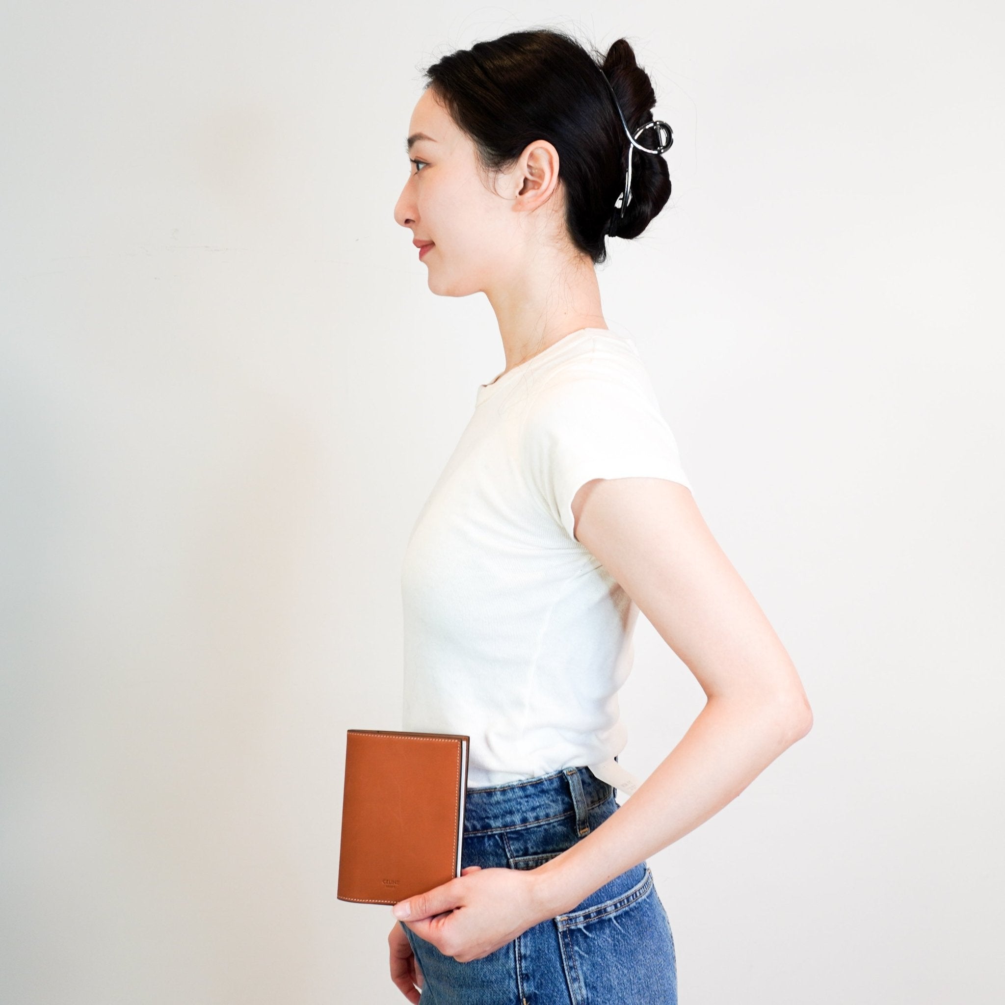 Celine Brown Leather Passport Holder RRP £280 | Authentic Preloved - Reloved Again