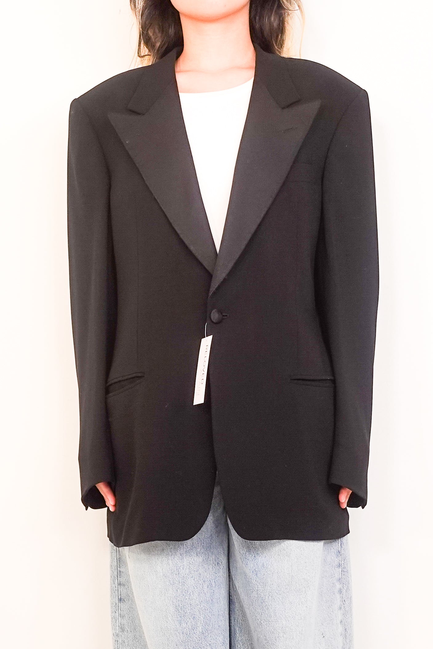 Double Breasted Black Blazer RRP £800