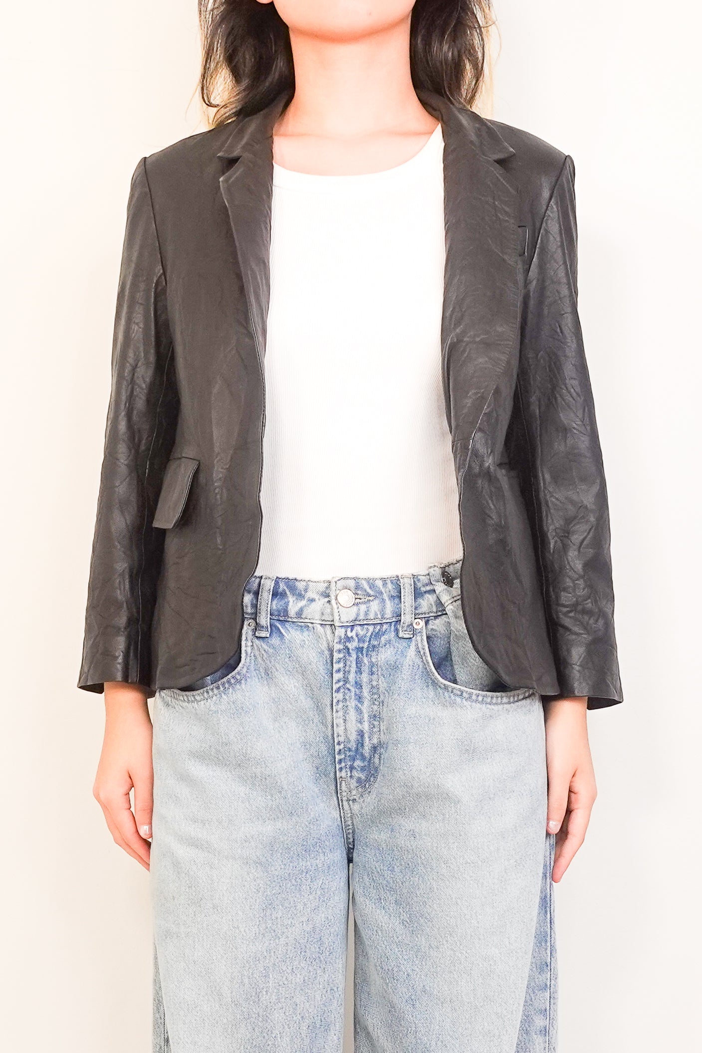 Very leather blazer RRP £720