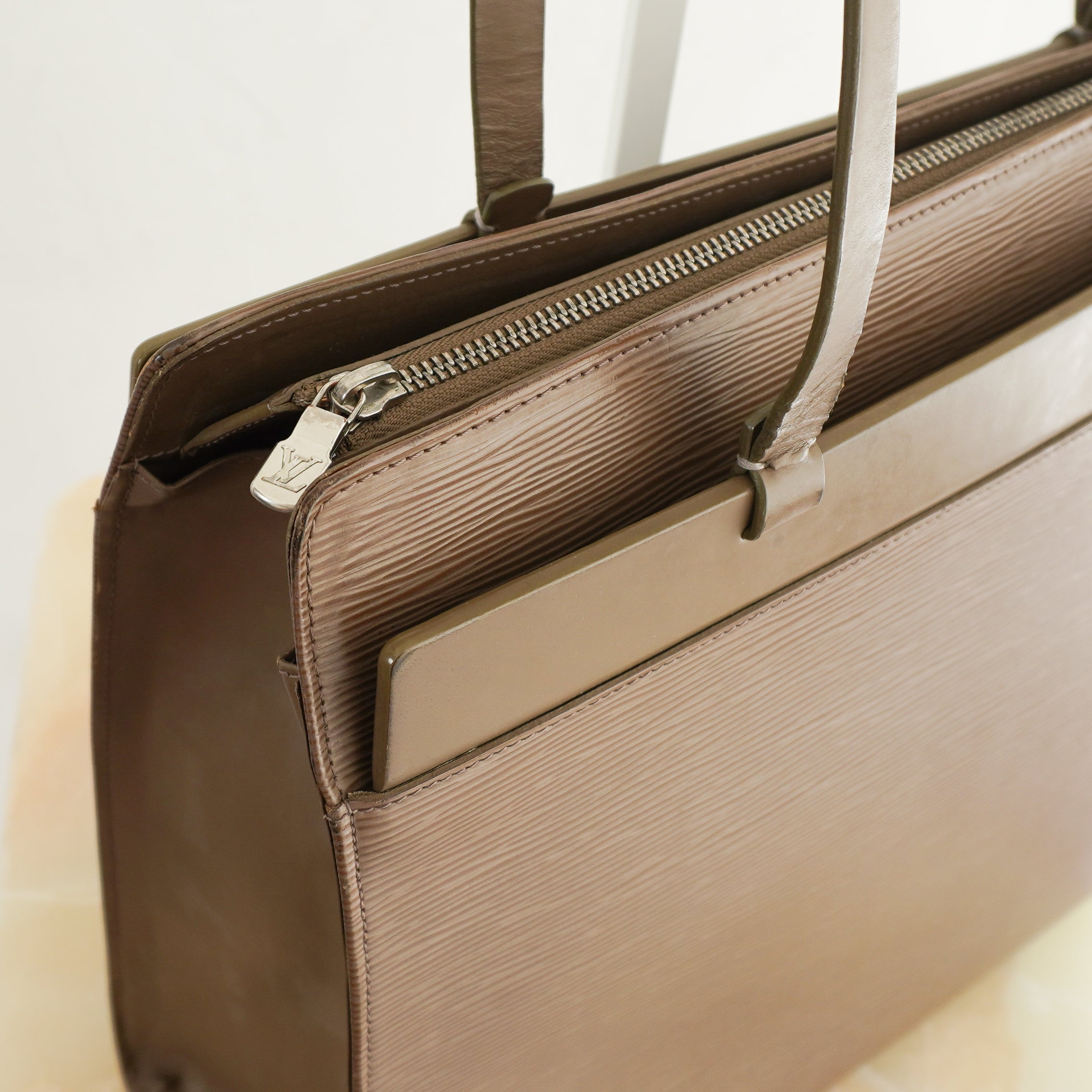 Louis Vuitton Taupe Epi Croisette GM Tote RRP £2.8k| Authentic Preloved