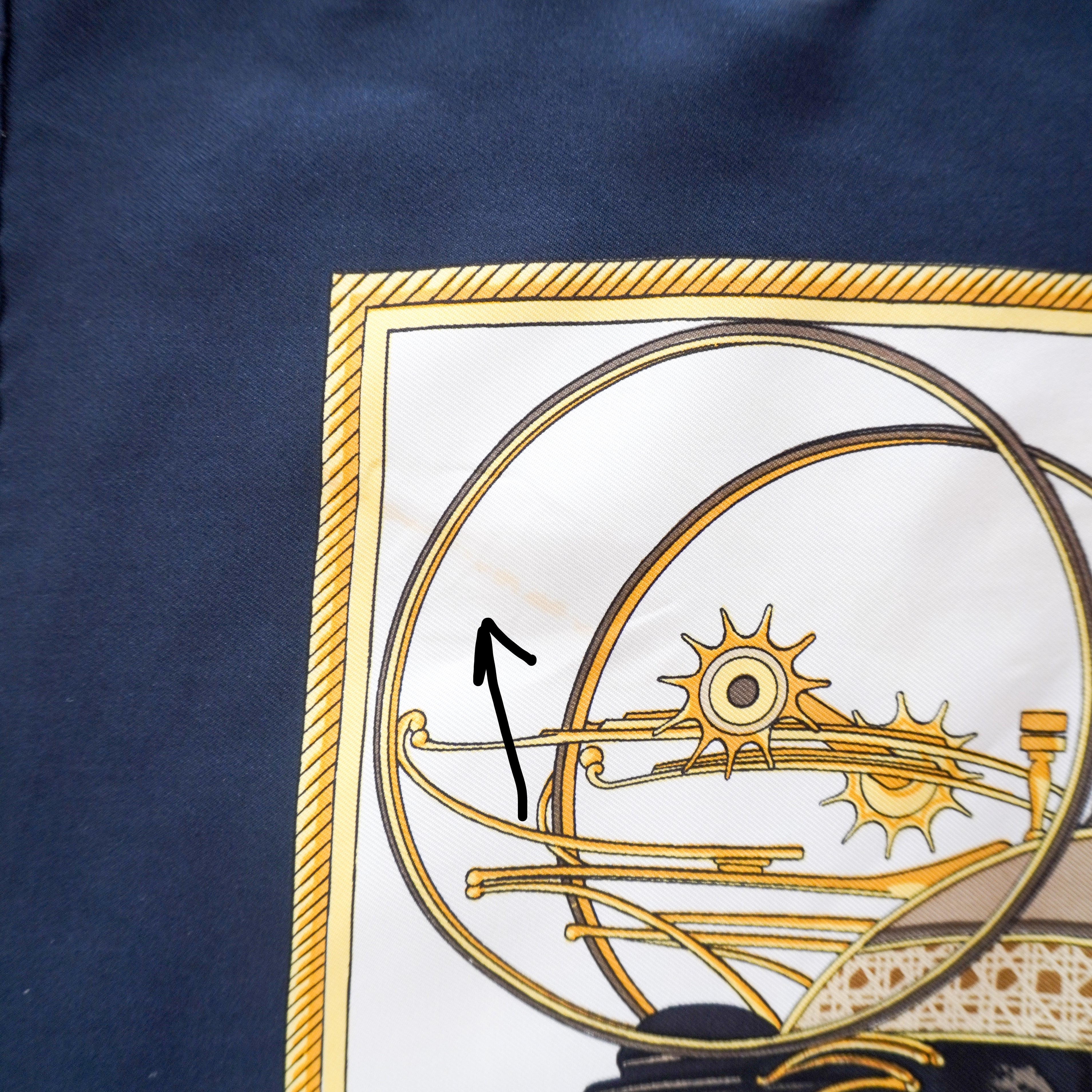 Hermès Les Voitures à Transformation Carré 90 Twill Scarf (RRP £520) | Authentic Preloved FINAL SALE