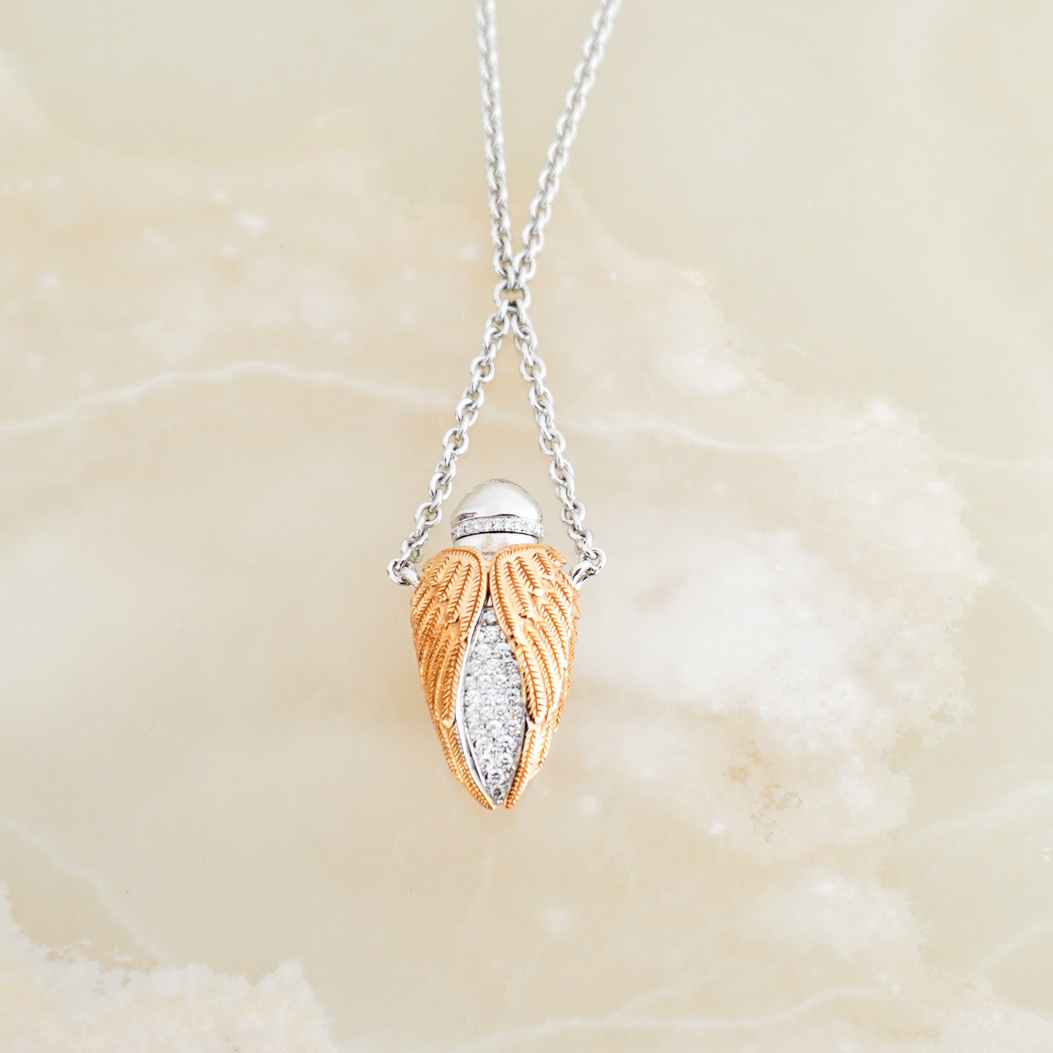 Theo Fennell Diamond-Set ‘Ampoule’ Pendant Necklace in 18ct Gold | Authentic Preloved FINAL SALE