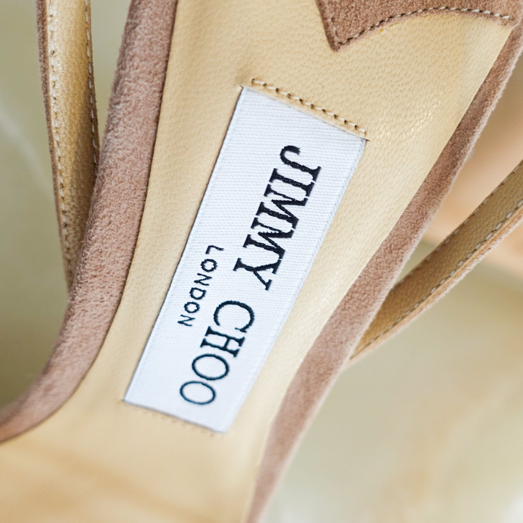 NEW Jimmy Choo Platform heels with appliqué in nude RRP £875 | Authentic Preloved - Reloved Again