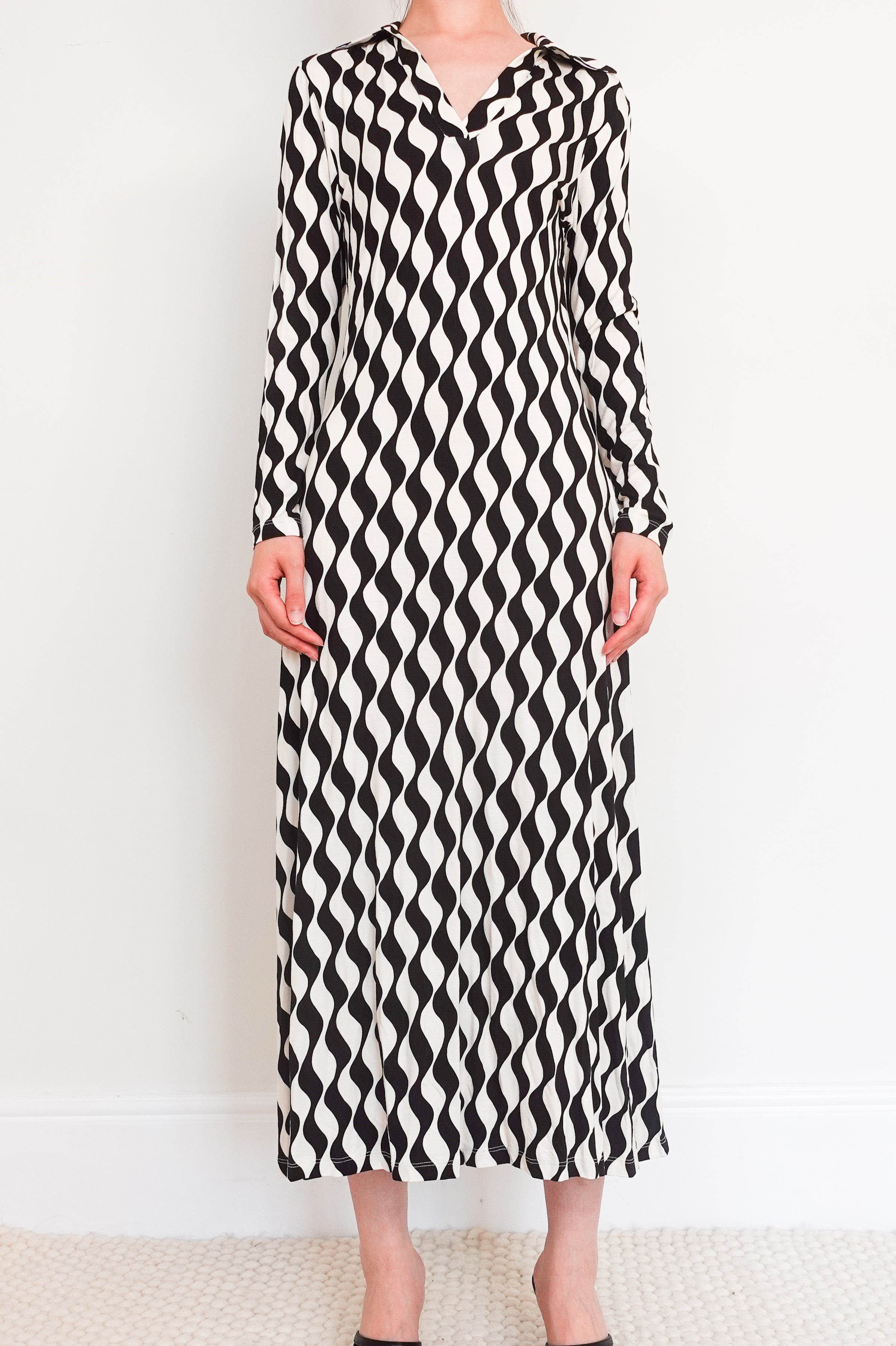 Black and white maxi dress RRP £250